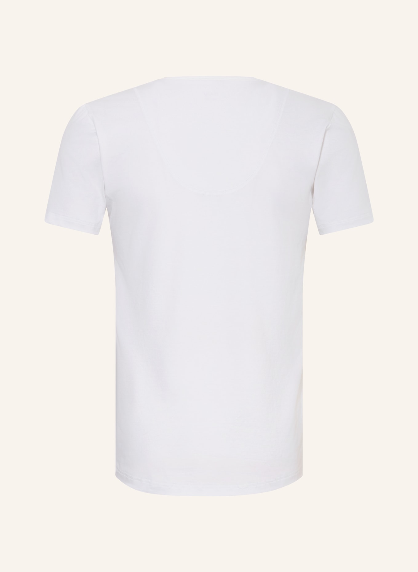 mey V-Shirt Serie DRY COTTON FUNCTIONAL: WEISS