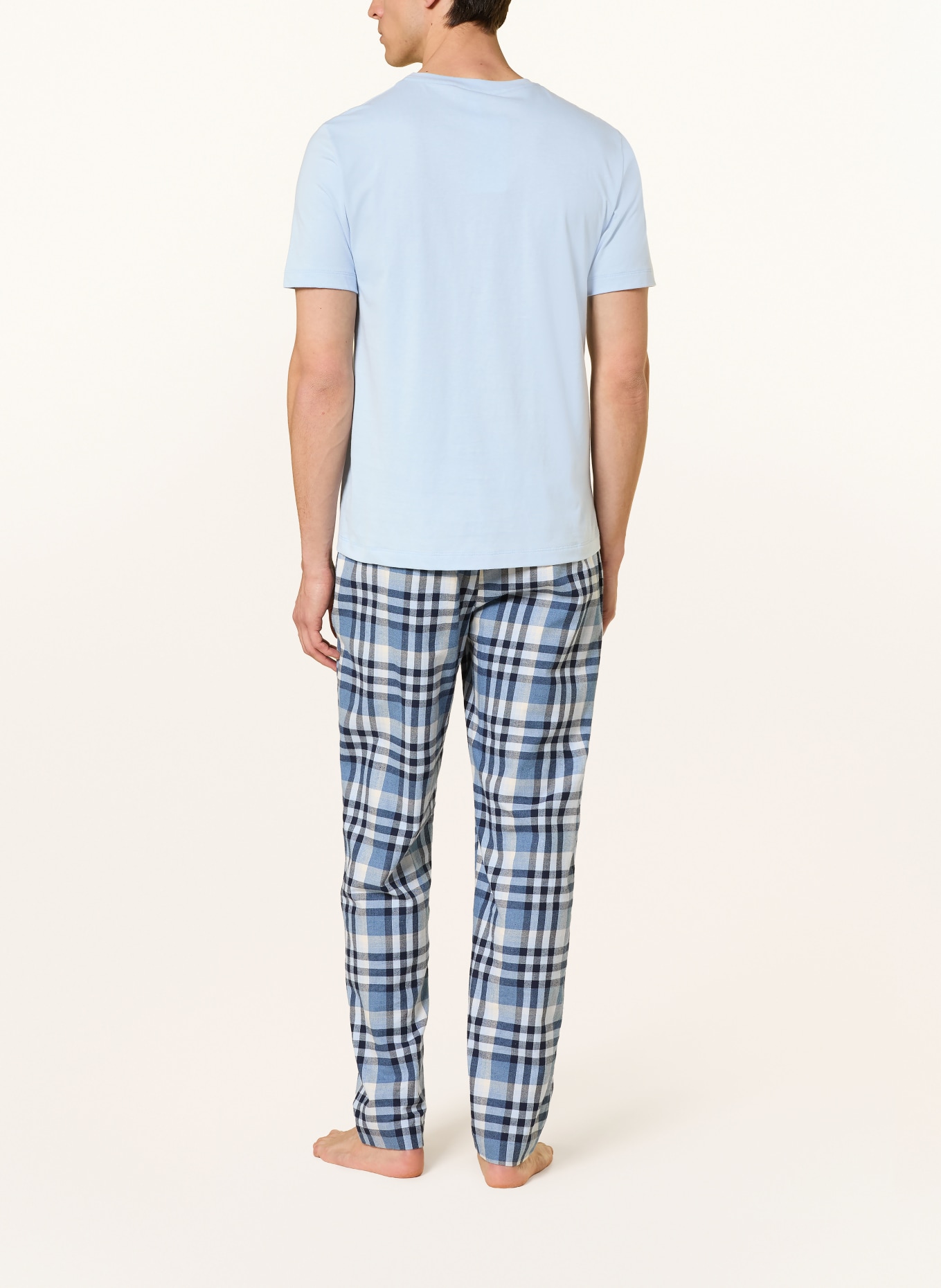 HANRO Schlafshirt LIVING: HELLBLAU