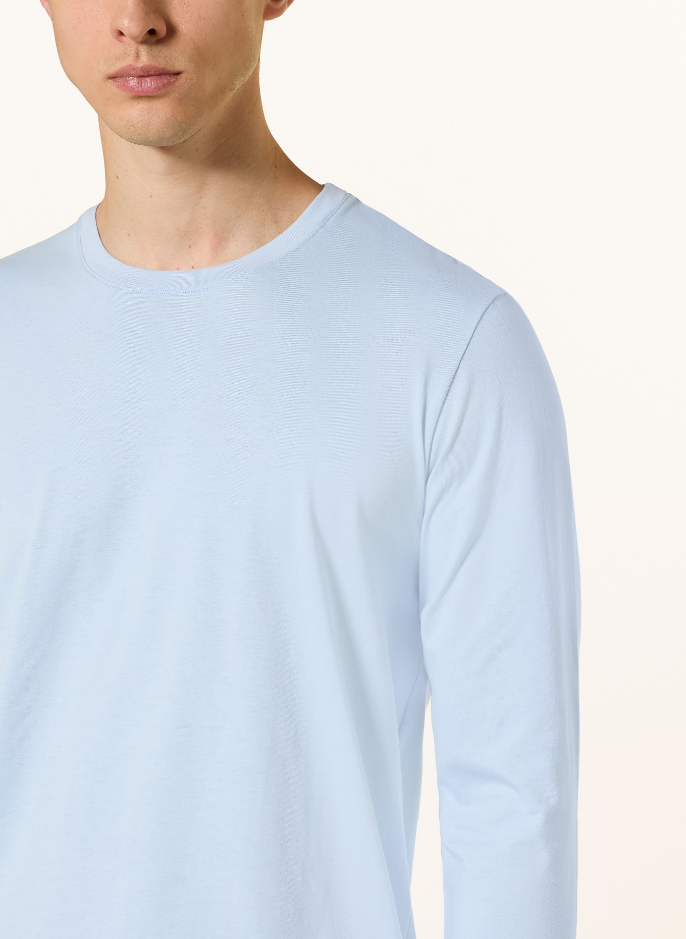 HANRO Schlafshirt LIVING: HELLBLAU