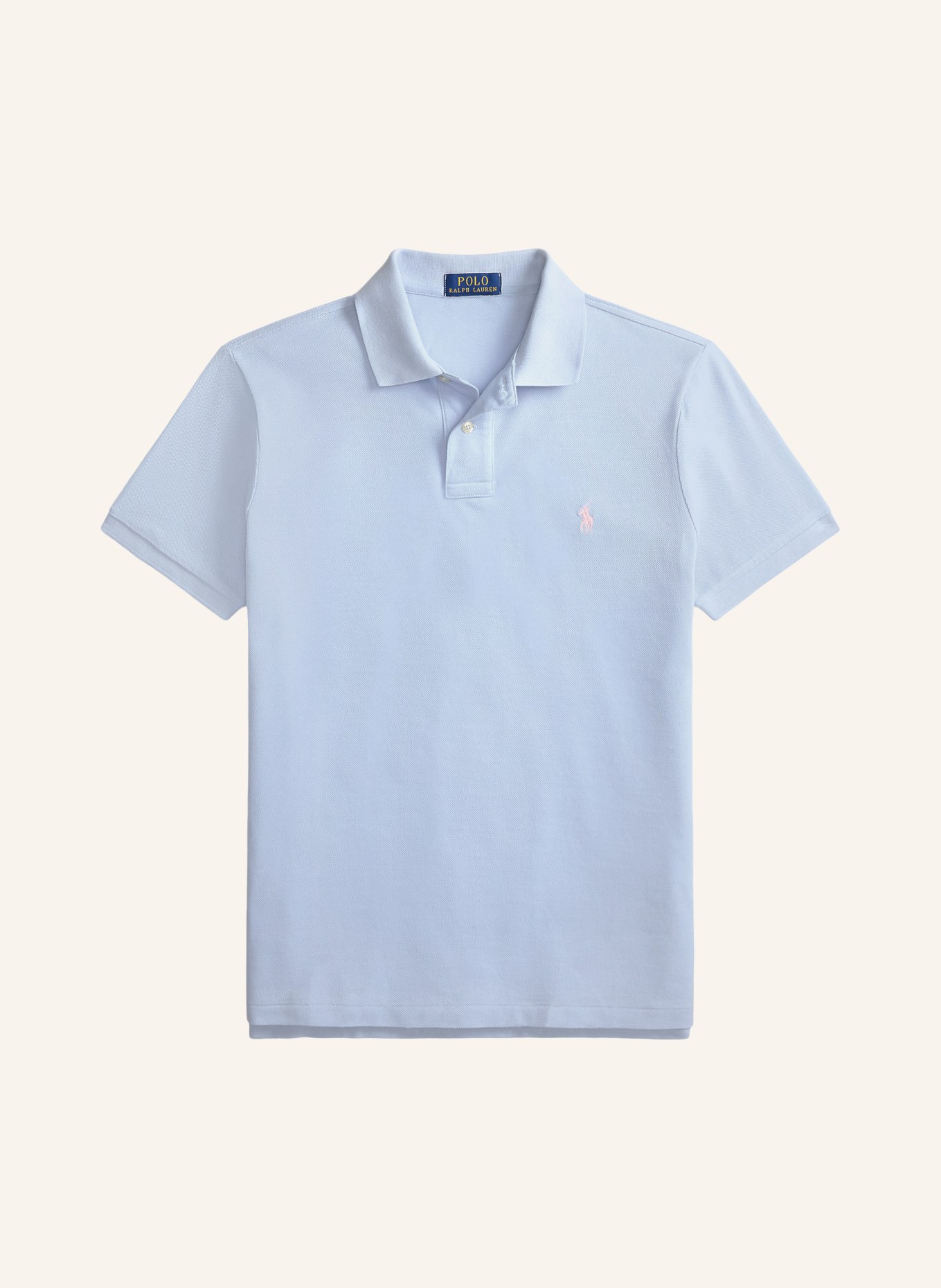 POLO RALPH LAUREN Polo piqué coupe slim personnalisé: BLEU CLAIR