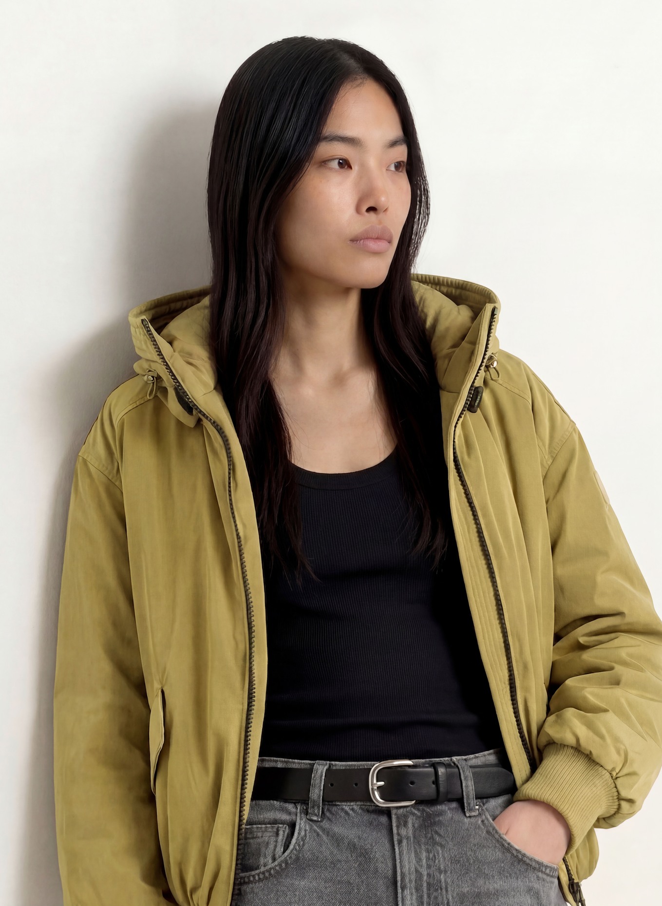 No.1 Como LECCE Quilted Jacket: OLIVE