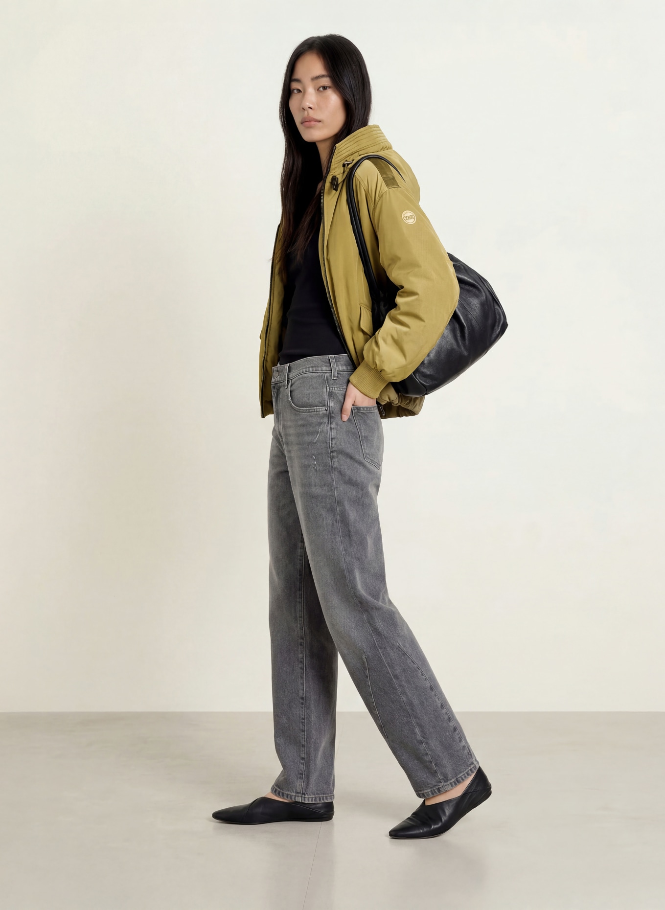 No.1 Como LECCE Quilted Jacket: OLIVE