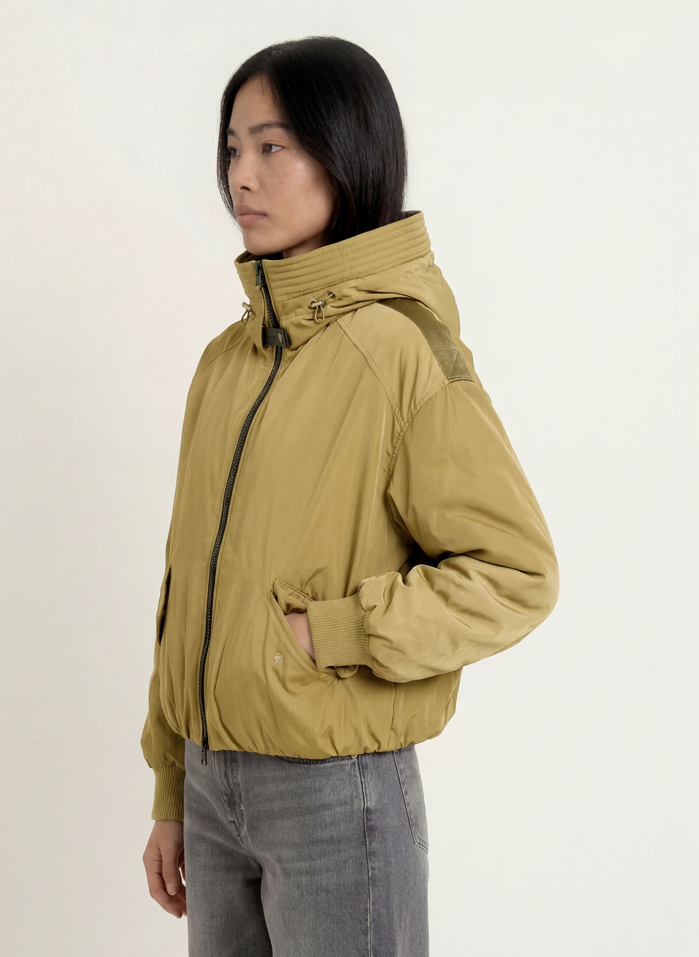 No.1 Como LECCE Quilted Jacket: OLIVE
