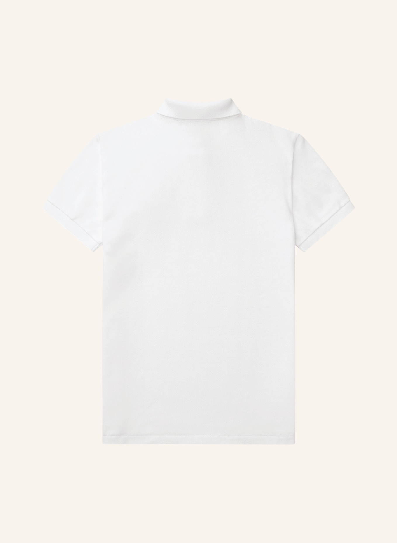 POLO RALPH LAUREN Slim fit pique polo shirt: WHITE