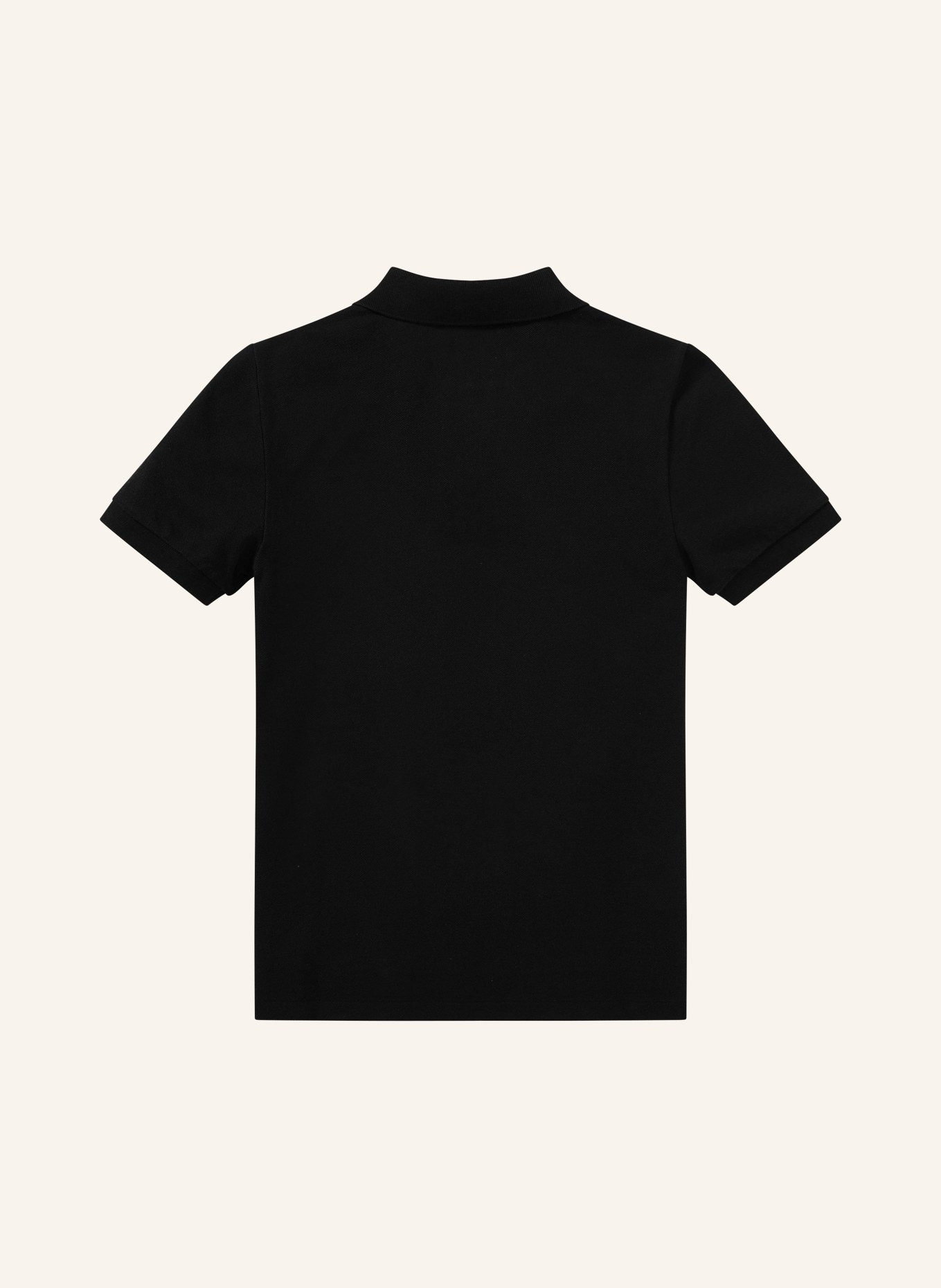 POLO RALPH LAUREN Slim fit pique polo shirt: BLACK