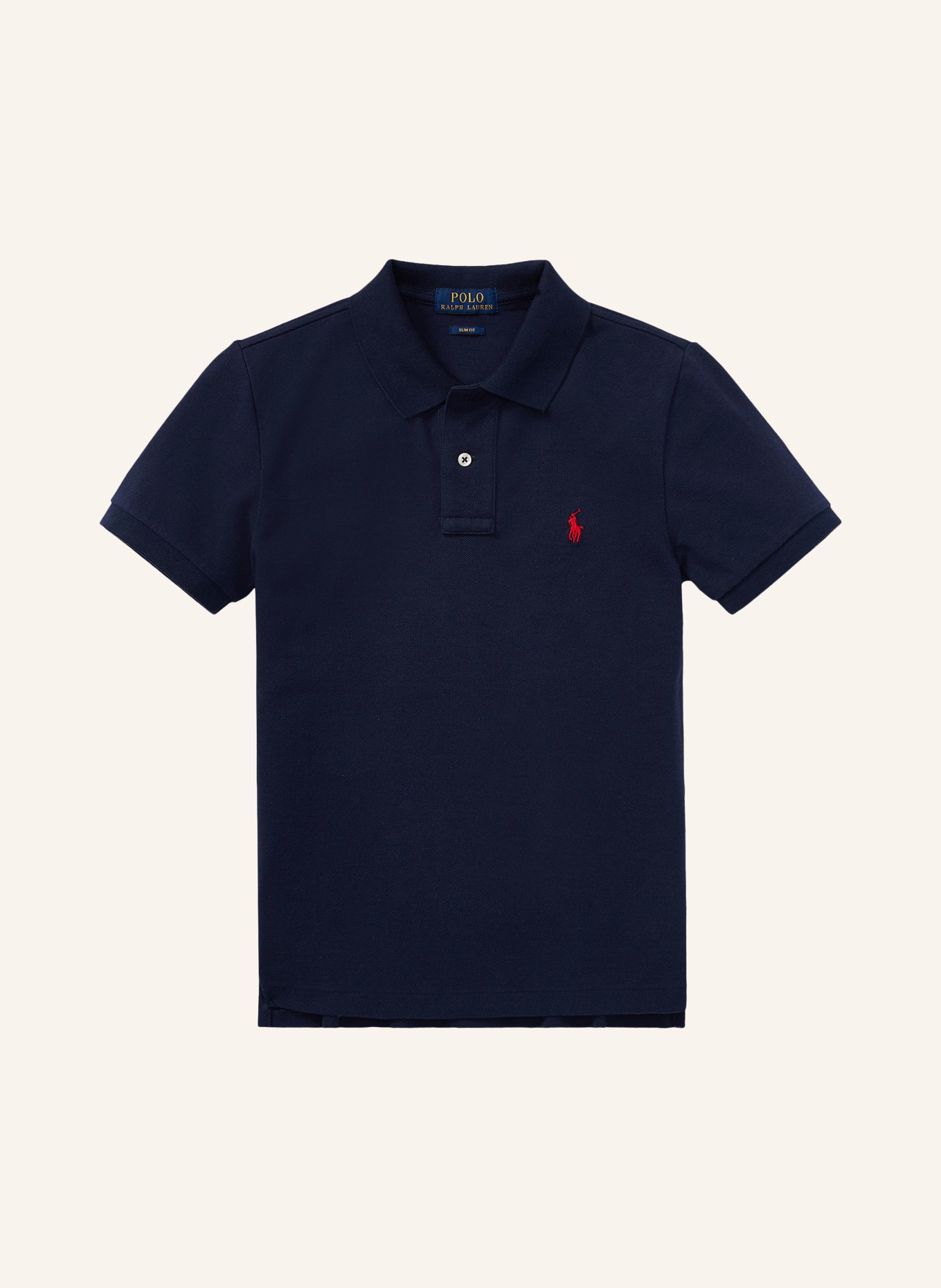 POLO RALPH LAUREN Polo piqué coupe slim: BLEU FONCÉ