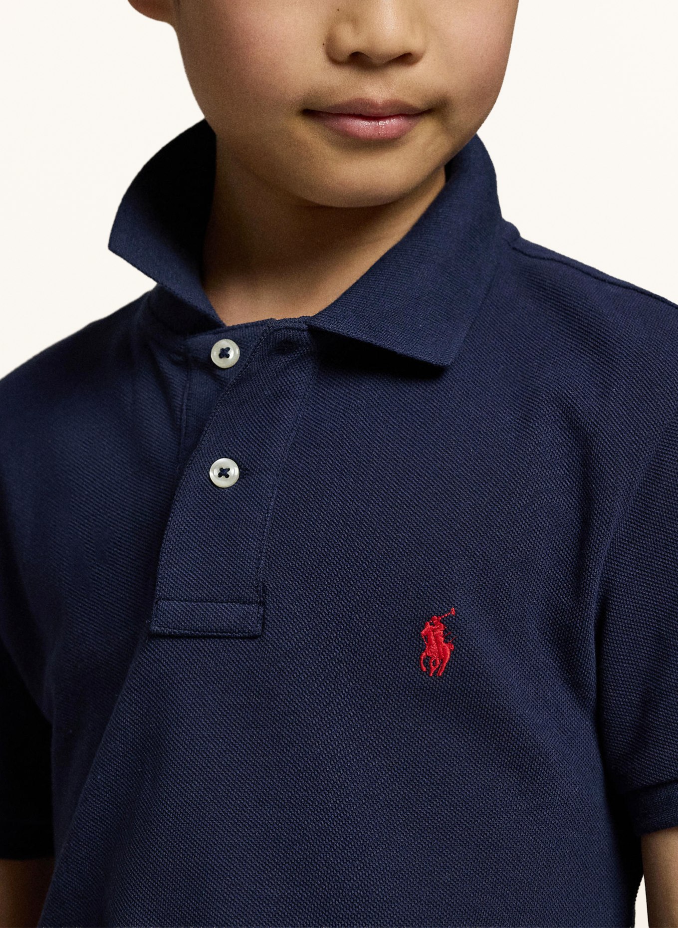 POLO RALPH LAUREN Polo piqué coupe slim: BLEU FONCÉ