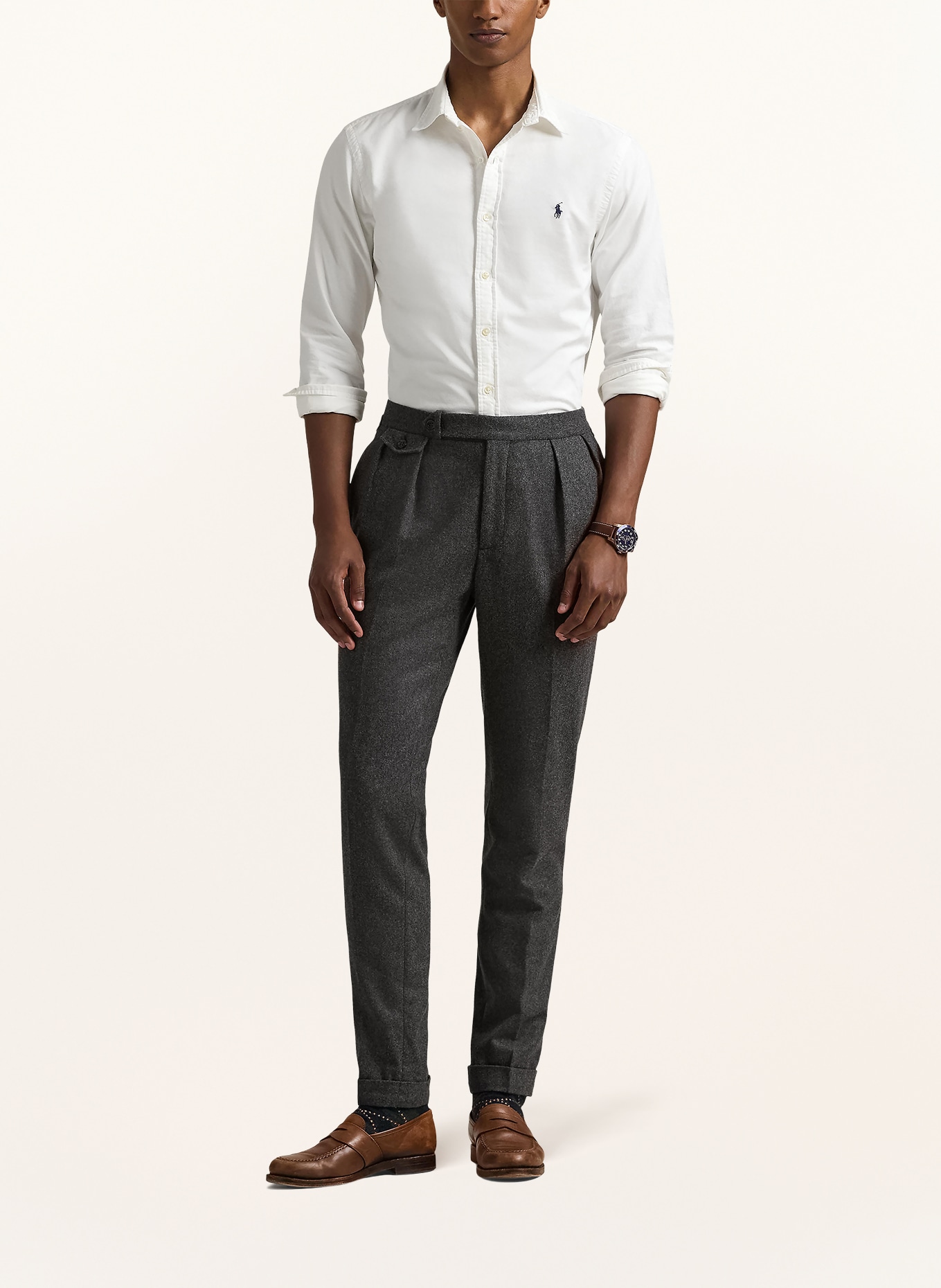 POLO RALPH LAUREN Shirt slim fit: WHITE