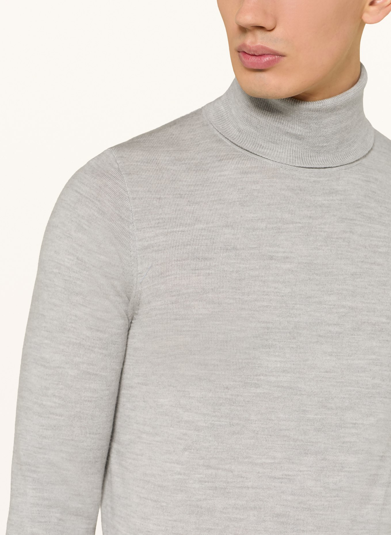 DRYKORN Rollkragenpullover JOEY: GRAU