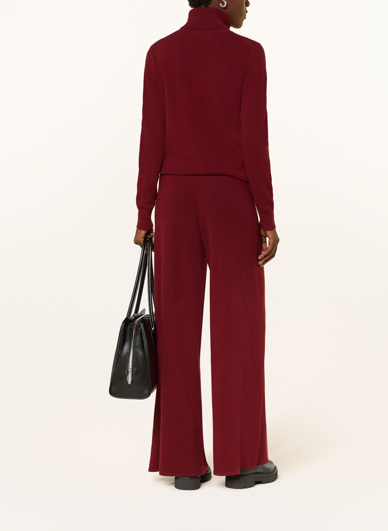 lilienfels Rollkragenpullover aus Cashmere: DUNKELROT