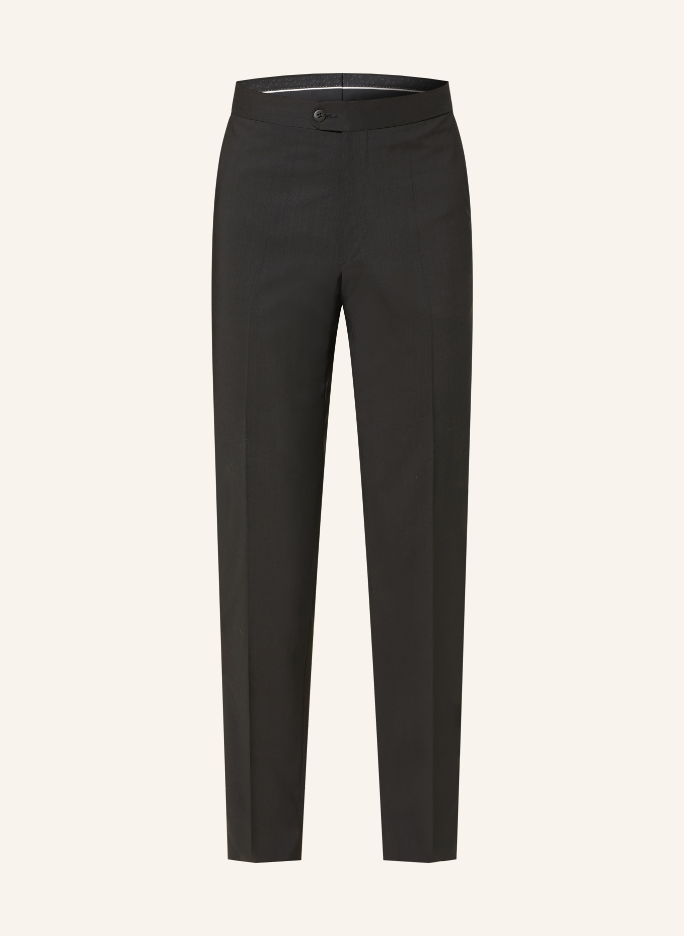 DRESSLER Smokingbroek Shaped Fit: ZWART