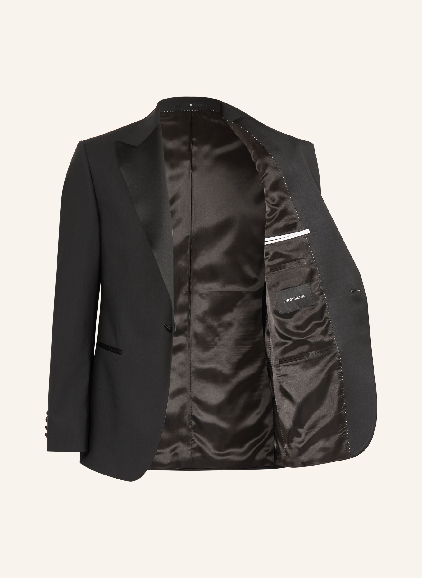 DRESSLER Smokingjasje Regular Fit: ZWART