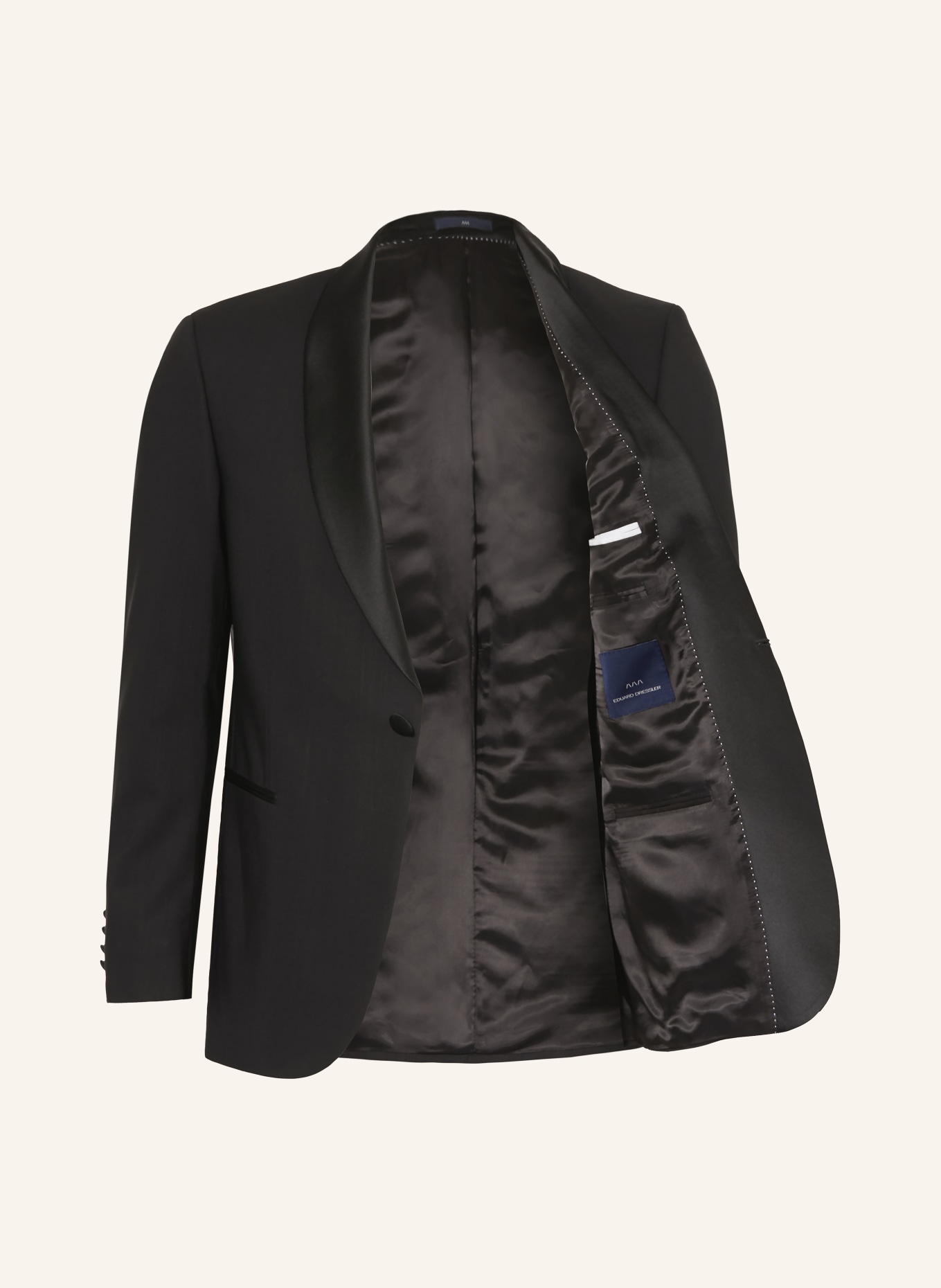 DRESSLER Smokingjasje Shaped Fit: ZWART