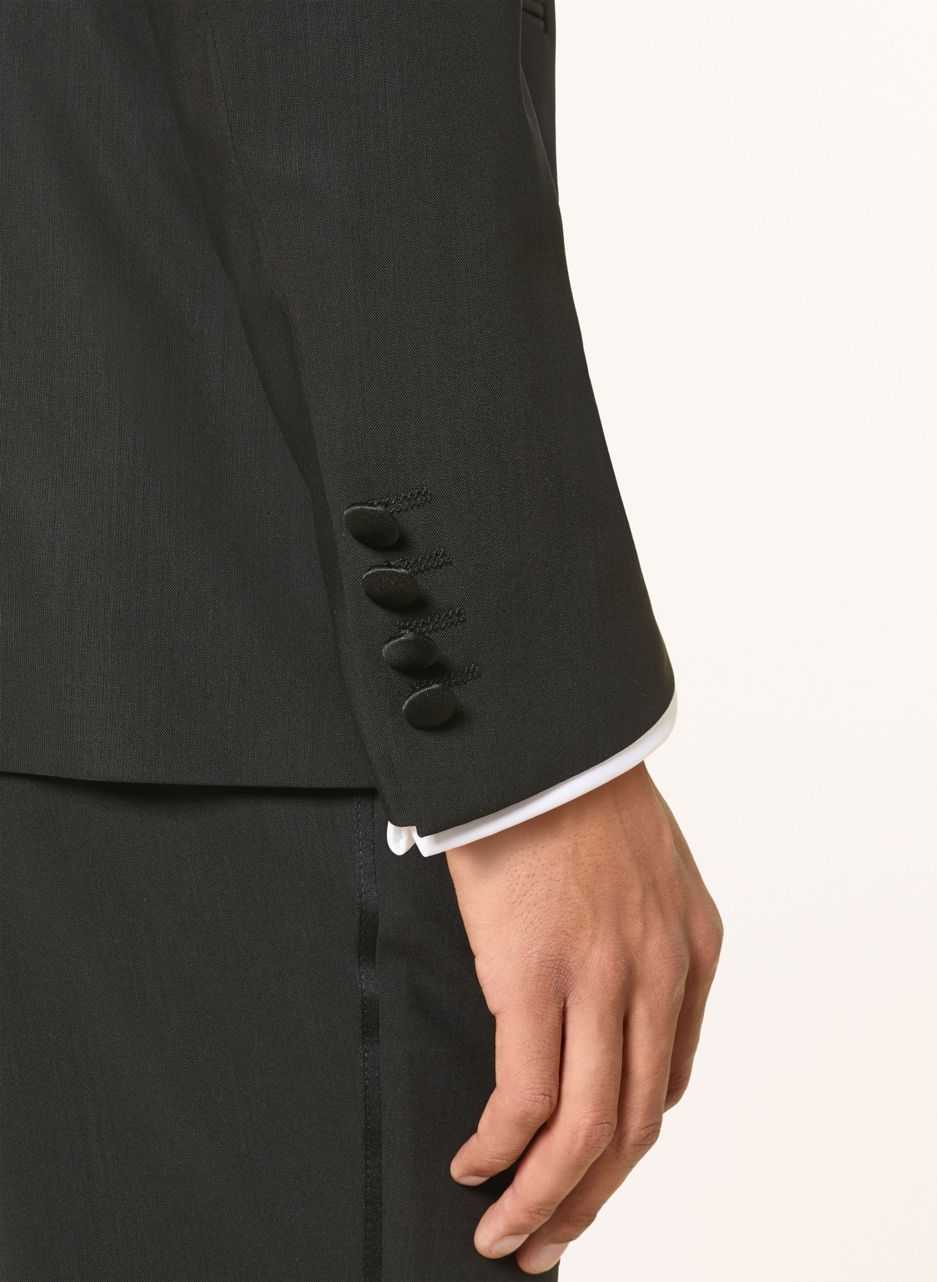 DRESSLER Smokingjasje Shaped Fit: ZWART
