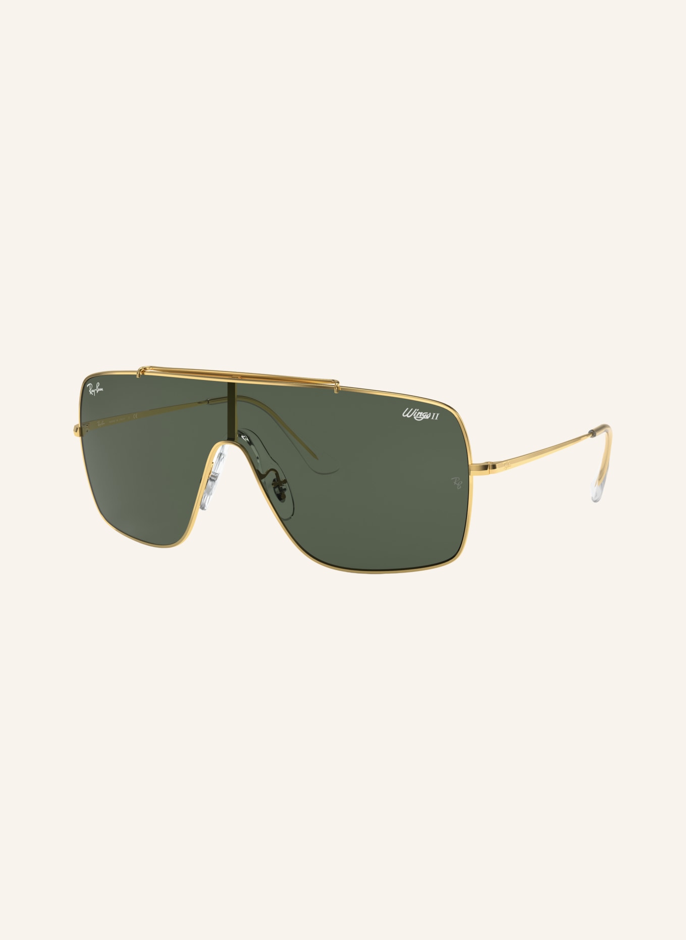 Ray-Ban Sunglasses RB3697: GOLD/ DARK GREEN