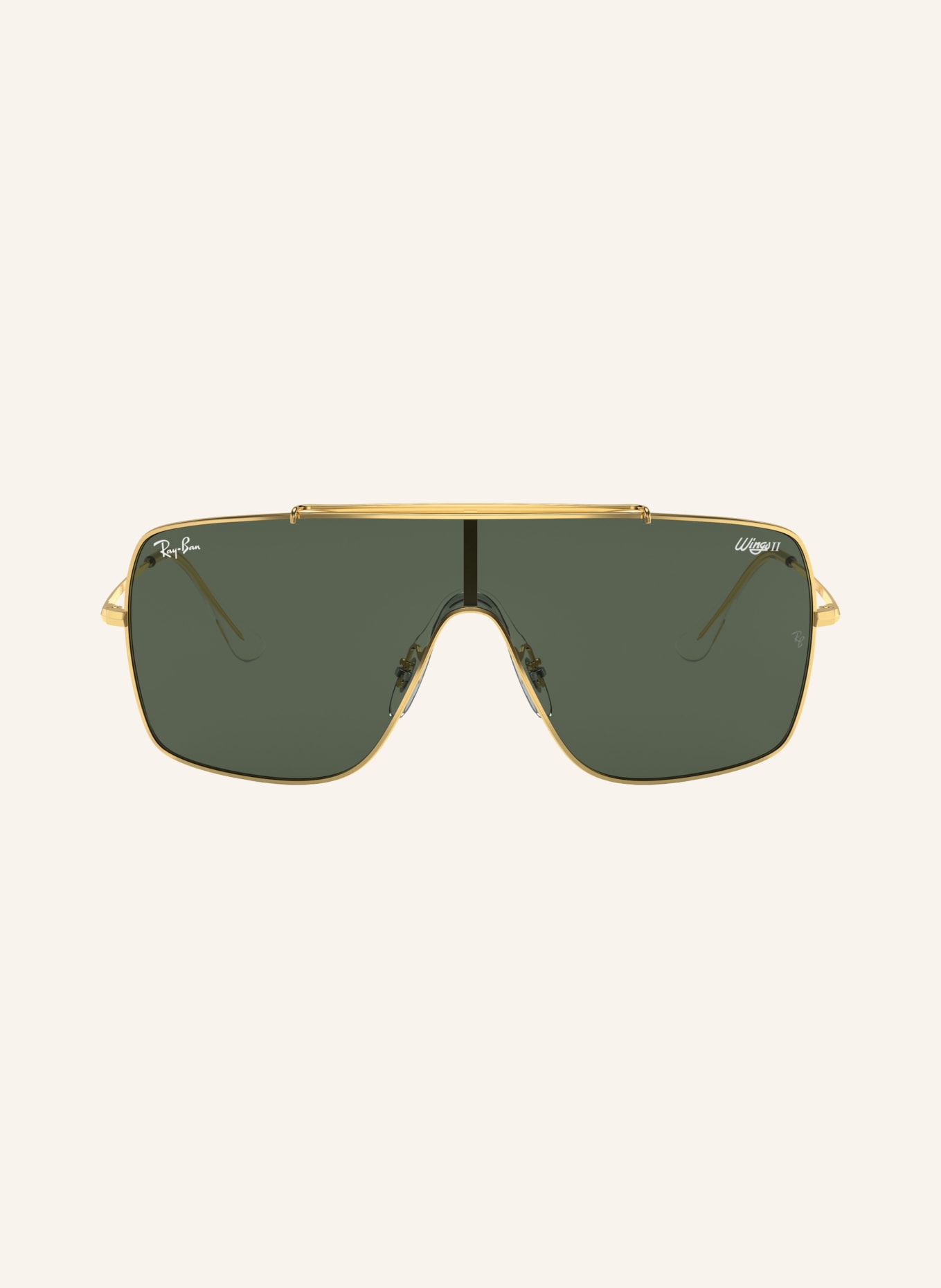 Ray-Ban Sunglasses RB3697: GOLD/ DARK GREEN