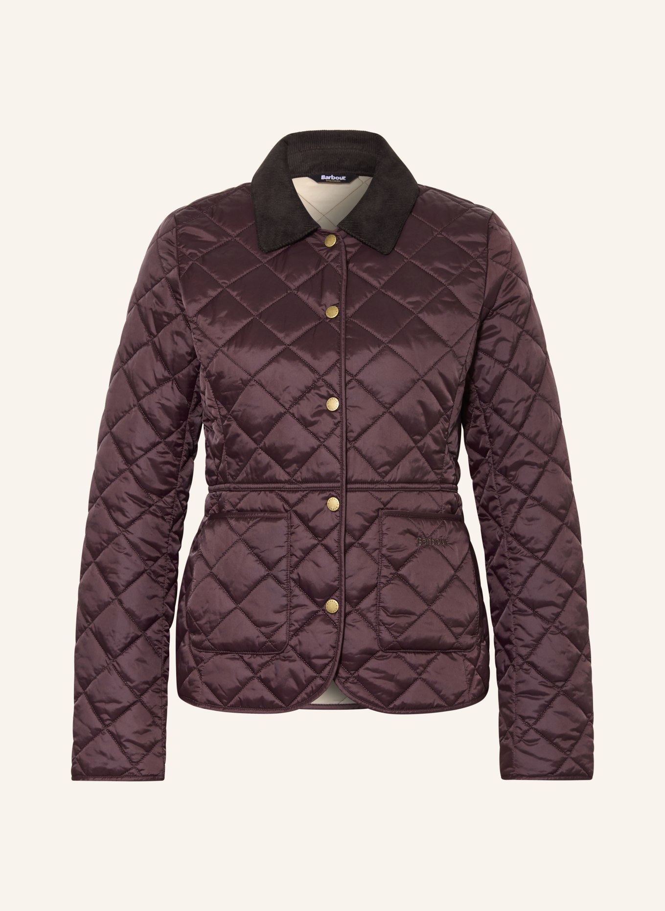Barbour Jacke DEVERON: DUNKELLILA / DUNKELBRAUN