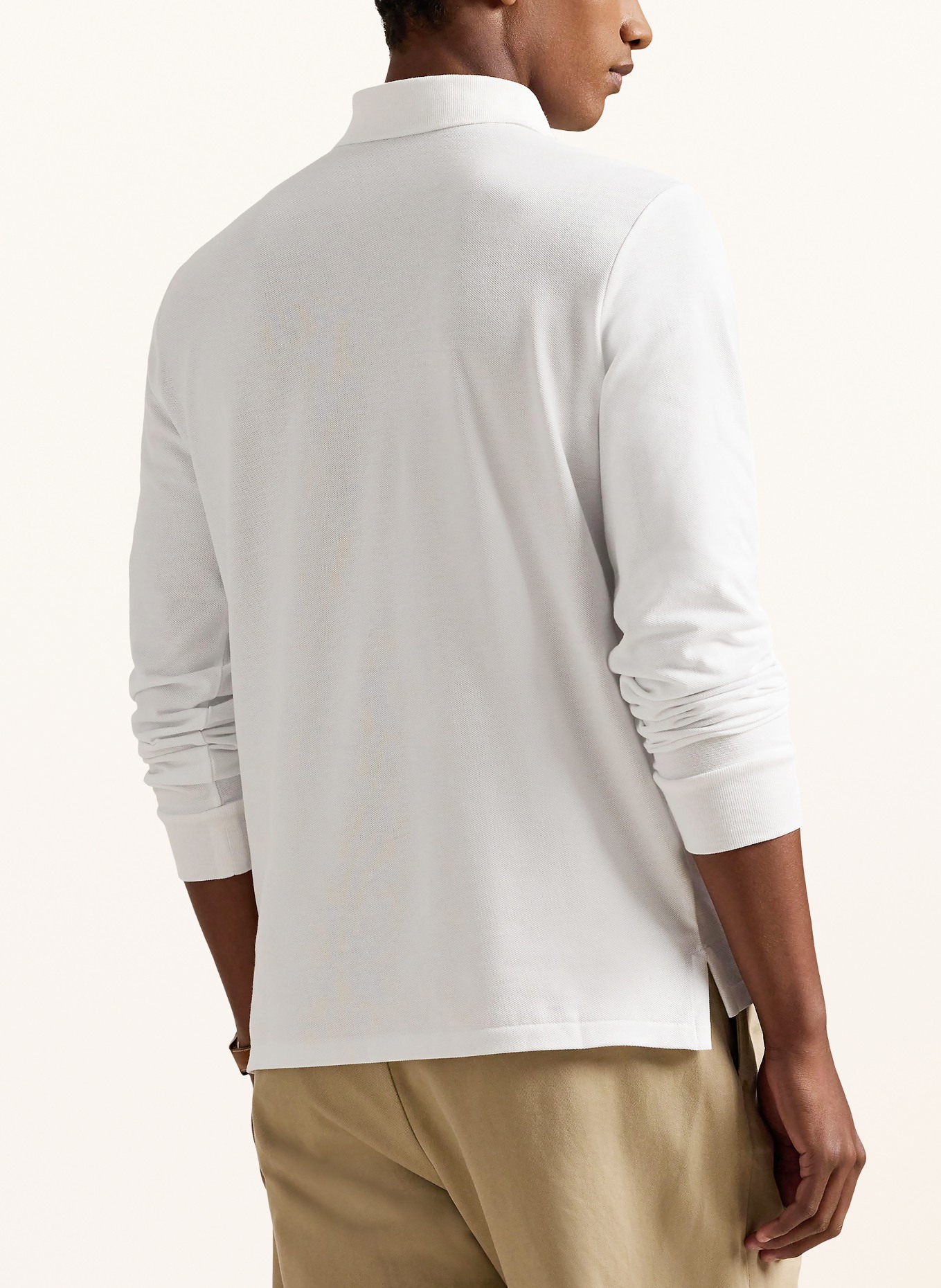 POLO RALPH LAUREN Piqué poloshirt Custom Slim Fit: WIT