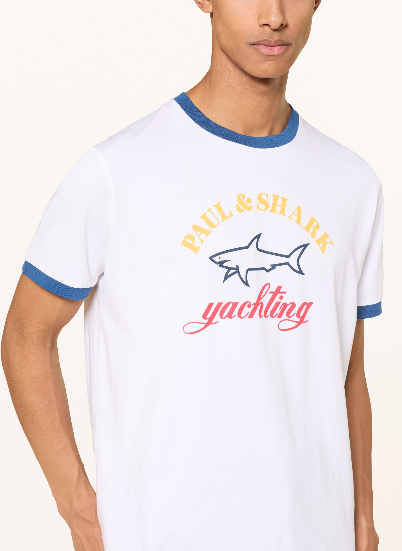PAUL & SHARK T-shirt: WHITE / BLUE