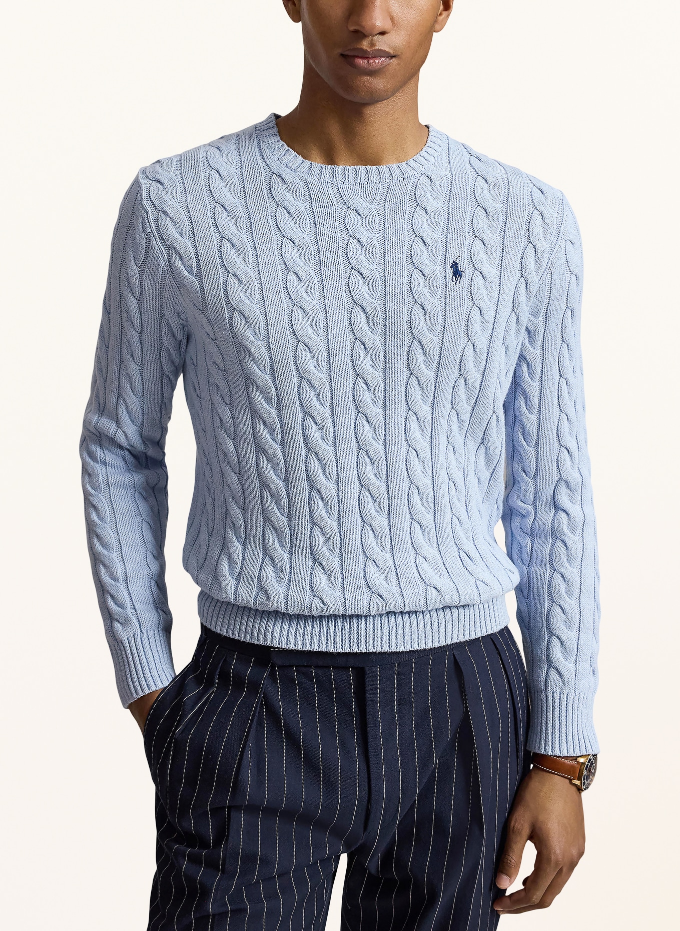POLO RALPH LAUREN pull: BLEU CLAIR