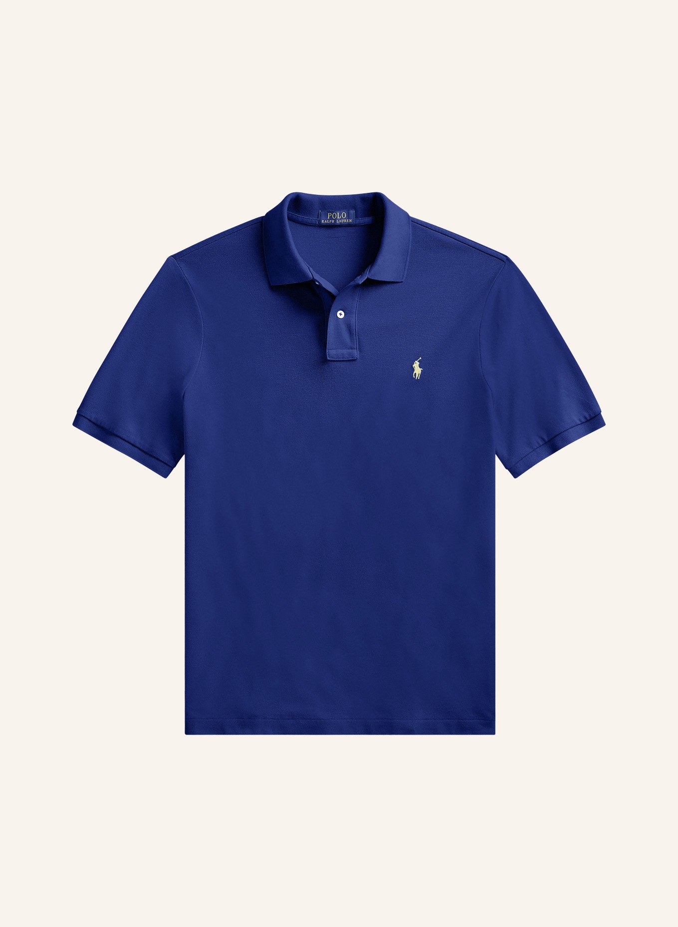 POLO RALPH LAUREN Piqué poloshirt slim fit: DONKERBLAUW
