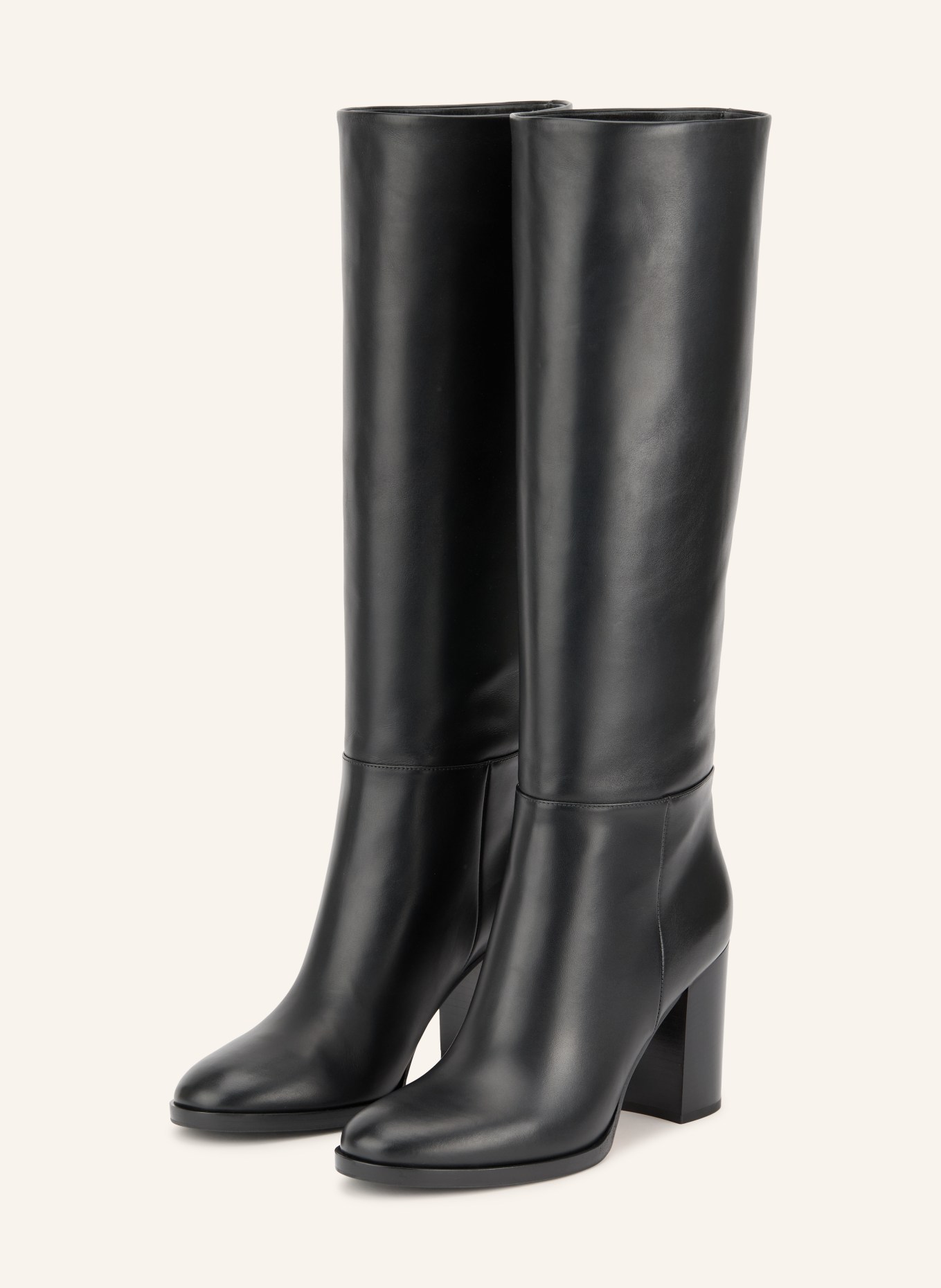 Gianvito Rossi Stiefel SANTIAGO: SCHWARZ