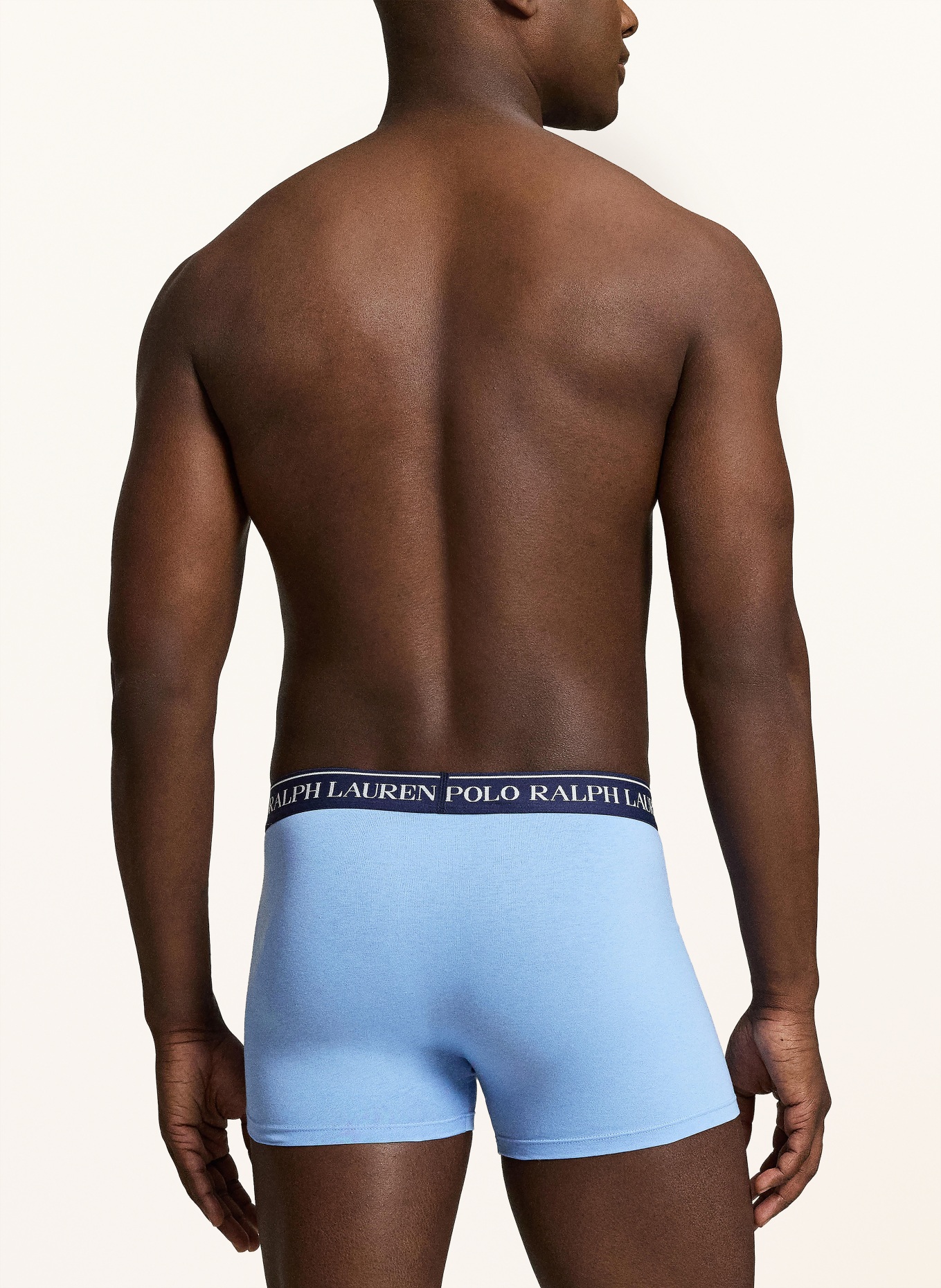 POLO RALPH LAUREN Lot de 3 boxers: BLEU FONCÉ / ROUGE / BLEU CLAIR
