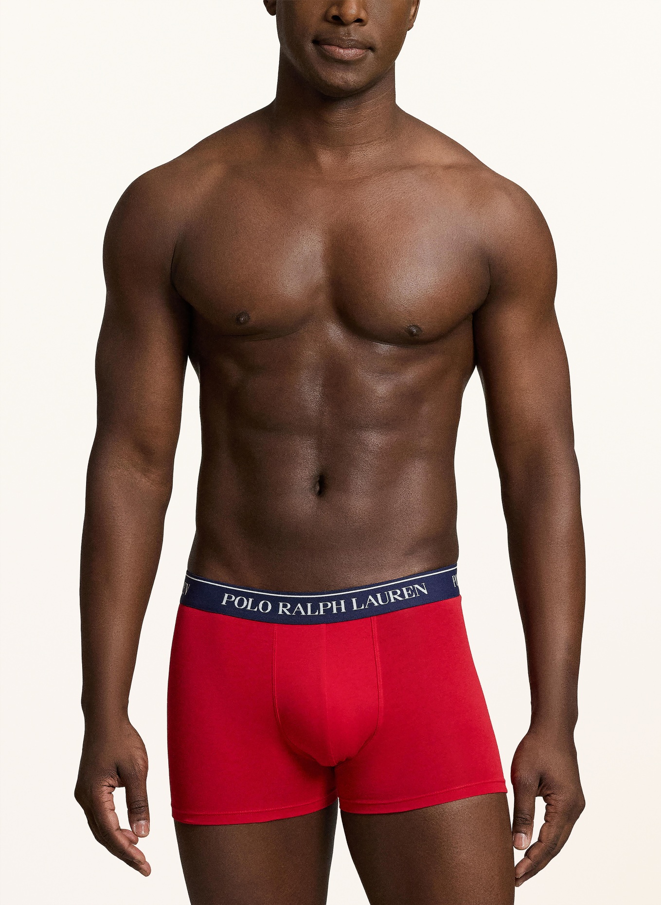 POLO RALPH LAUREN Lot de 3 boxers: BLEU FONCÉ / ROUGE / BLEU CLAIR