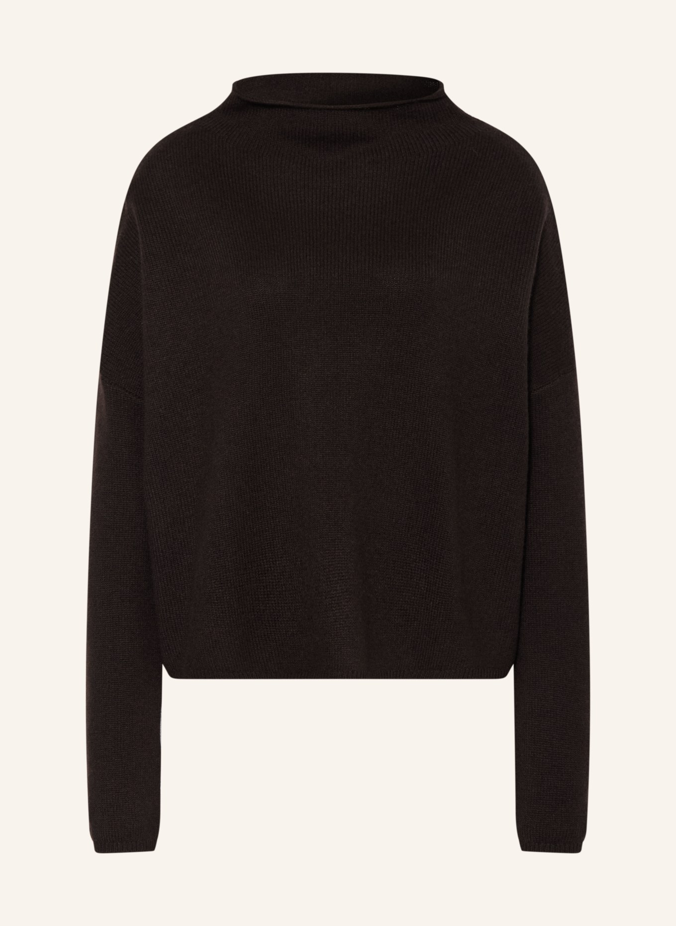 LISA YANG Cashmere sweater SANDY: DARK BROWN