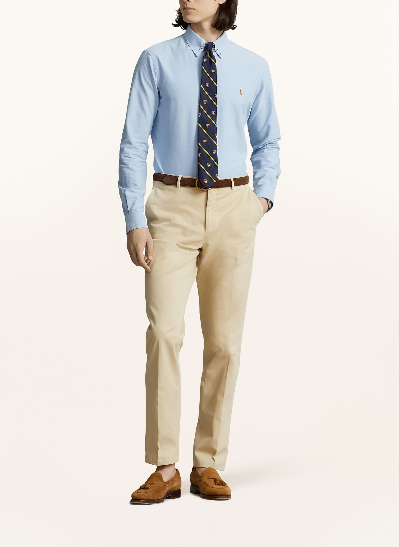 POLO RALPH LAUREN Overhemd Custom Fit: LICHTBLAUW