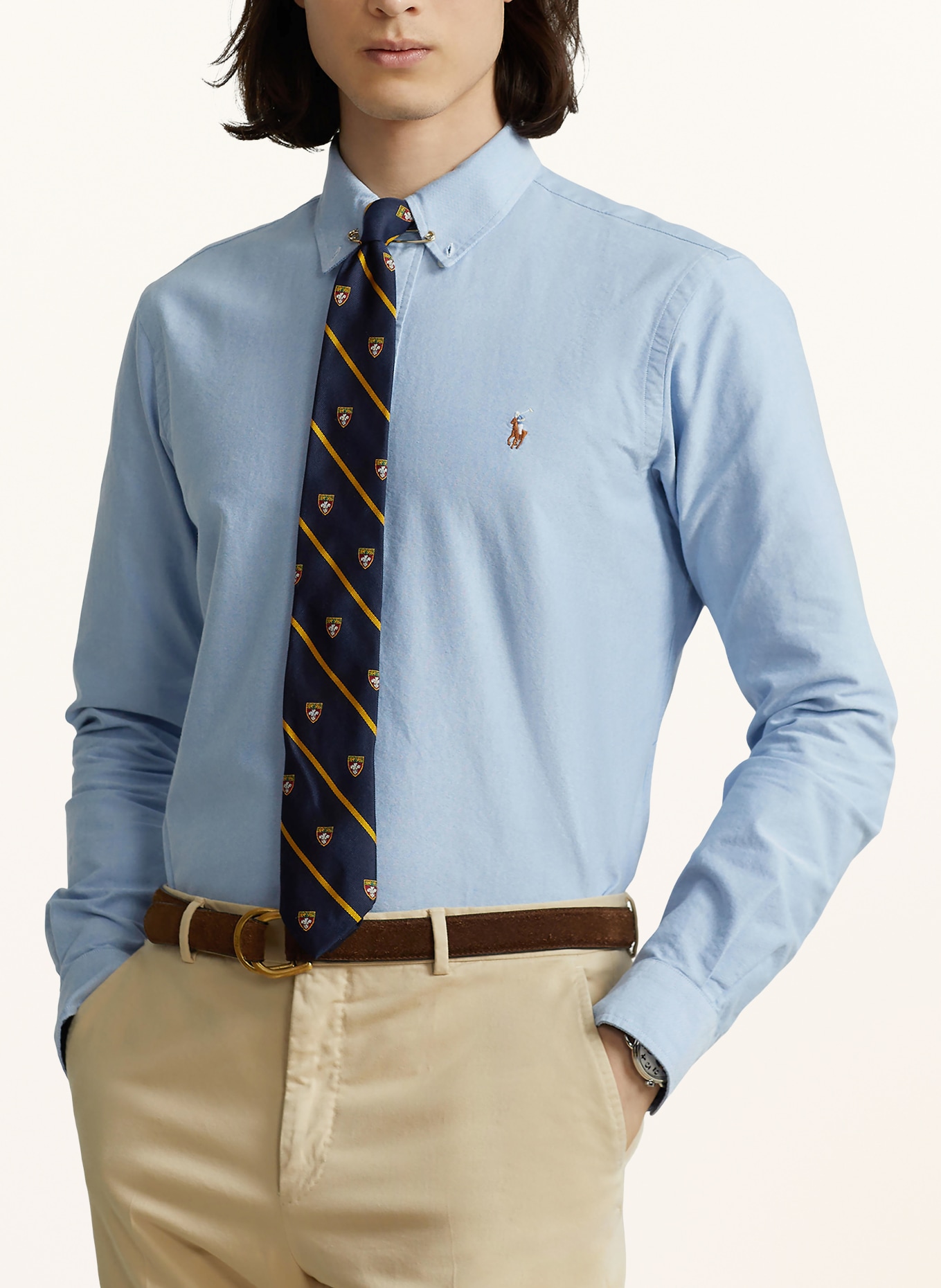 POLO RALPH LAUREN Overhemd Custom Fit: LICHTBLAUW