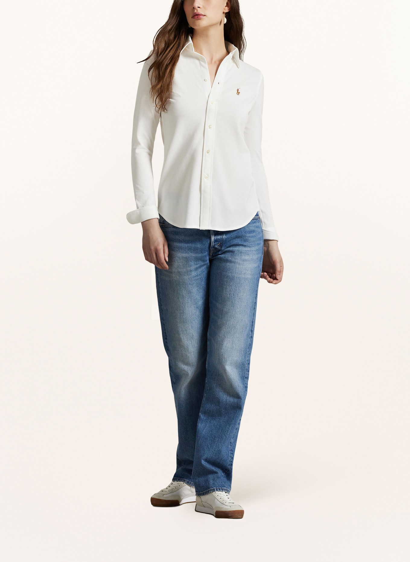 POLO RALPH LAUREN overhemdblouse: WIT