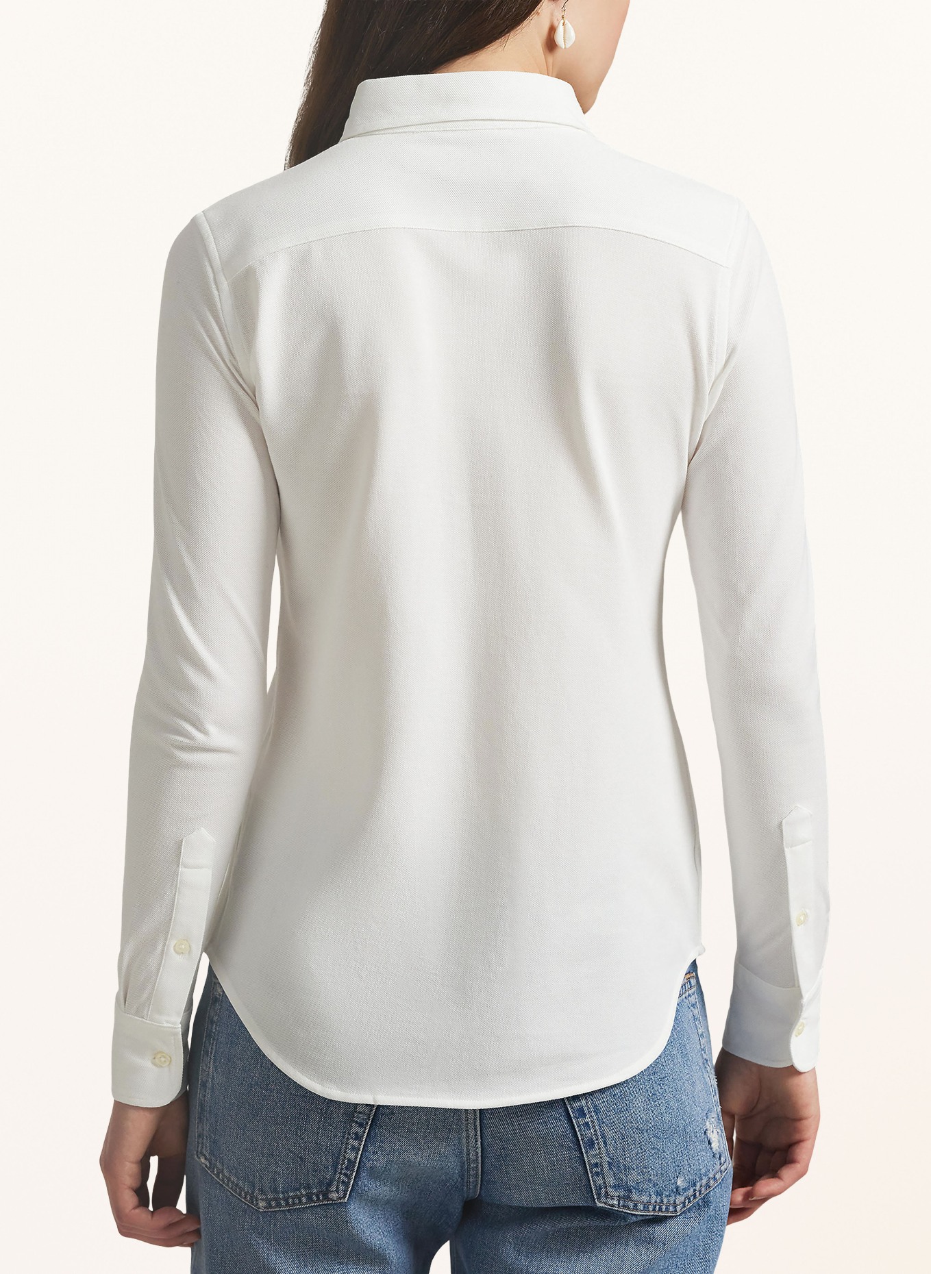 POLO RALPH LAUREN overhemdblouse: WIT