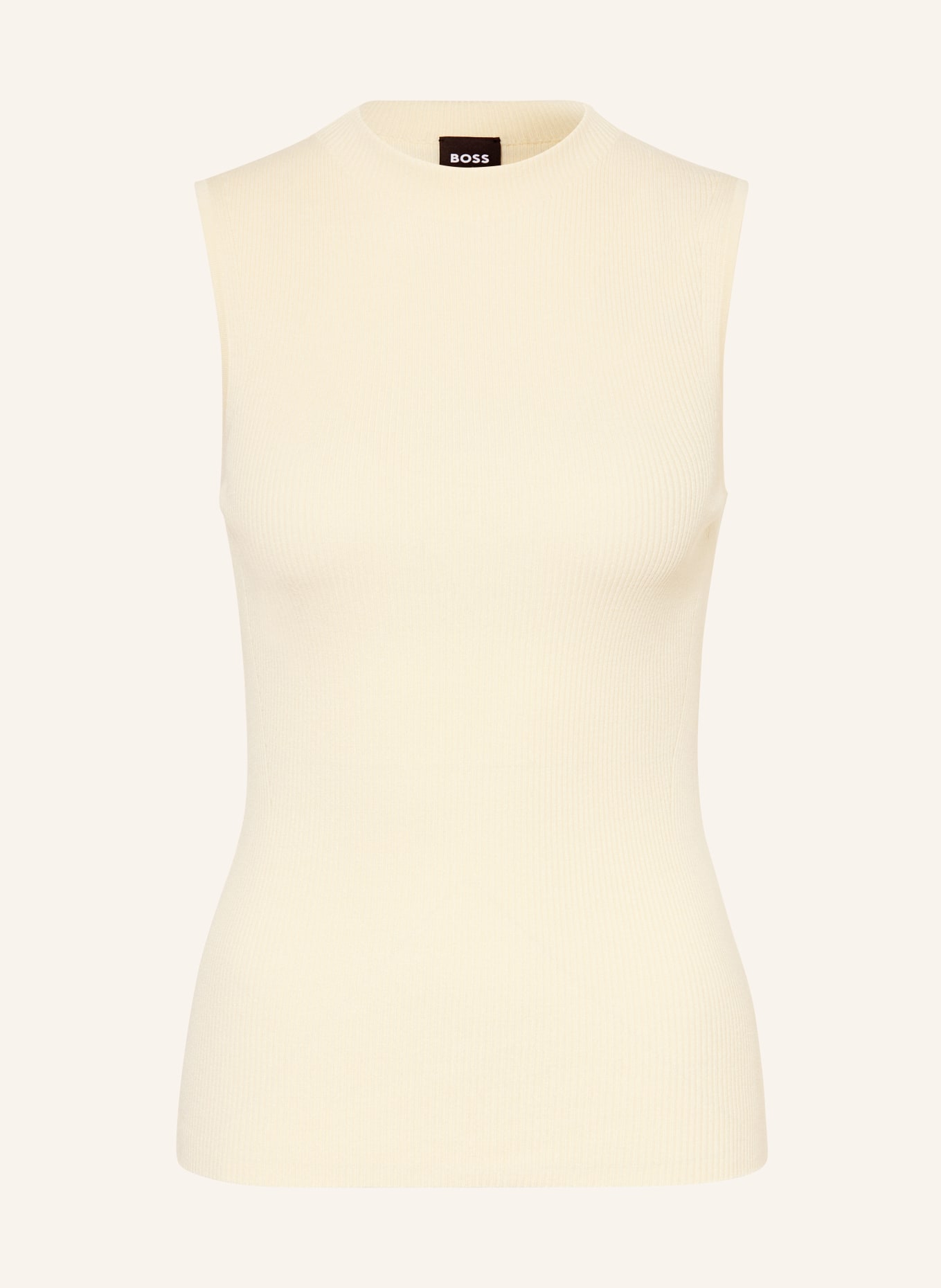 BOSS Top en maille FESKIES: BEIGE