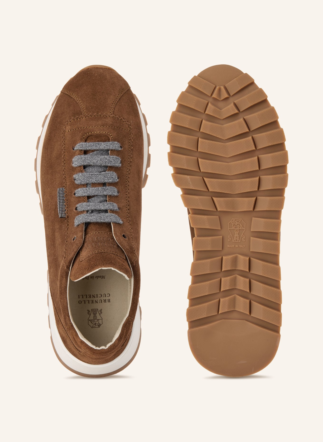 BRUNELLO CUCINELLI Sneaker: BRAUN