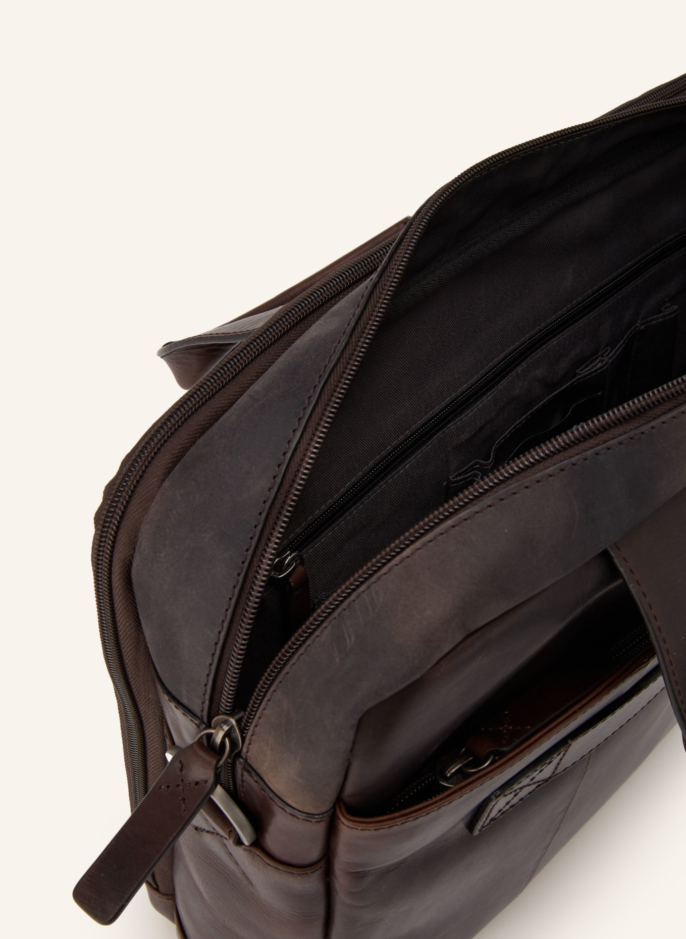 STRELLSON Laptop bag BRICK LANE: DARK BROWN