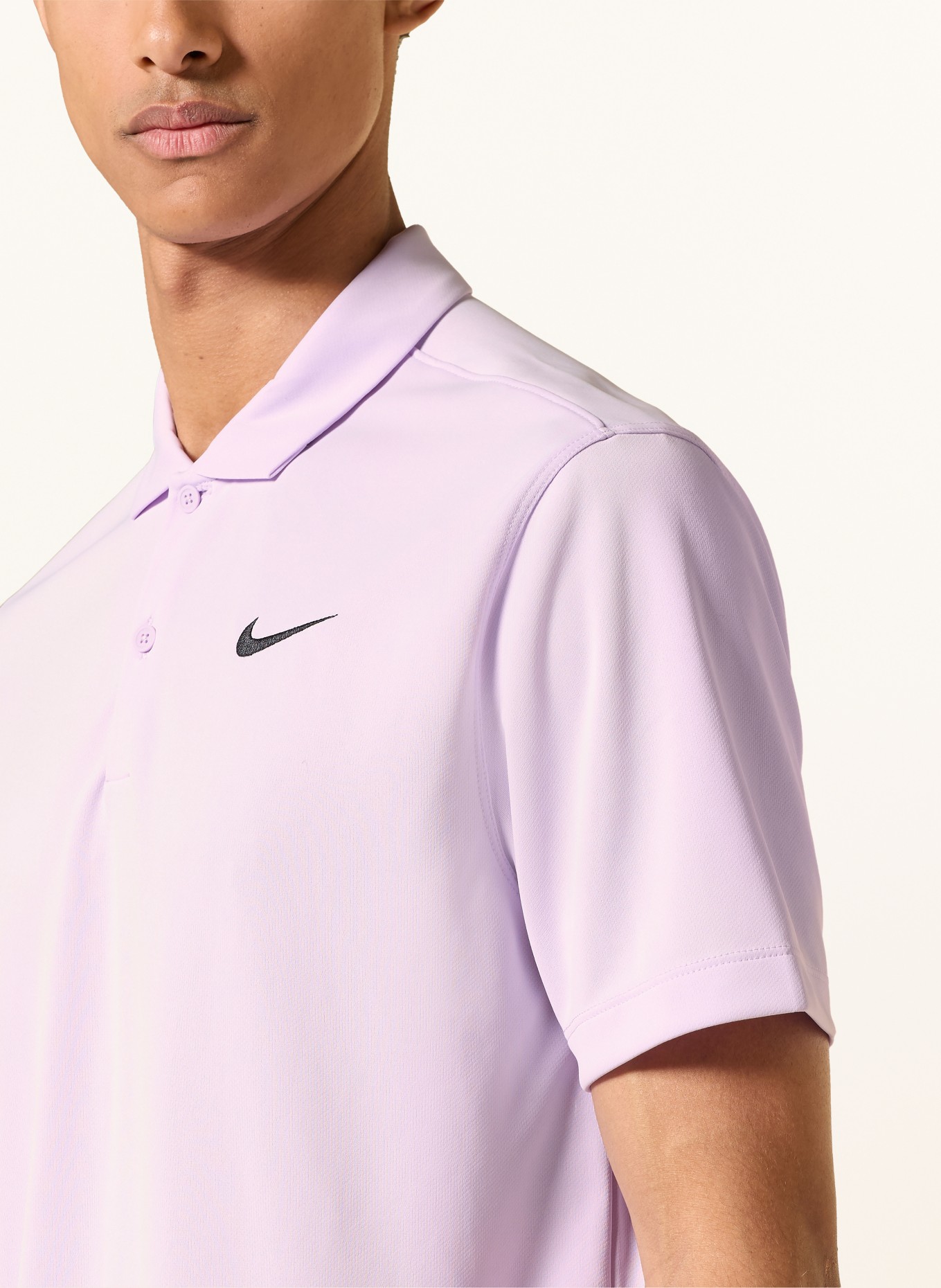 Nike Funkční polokošile COURT: SVĚTLE FIALOVÁ