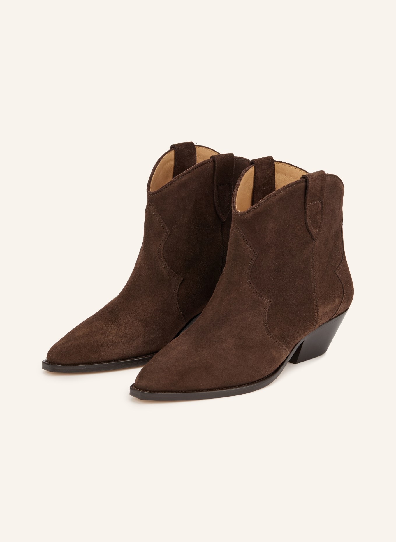 ISABEL MARANT Cowboy Boots DEWINA: TMAVĚ HNĚDÁ