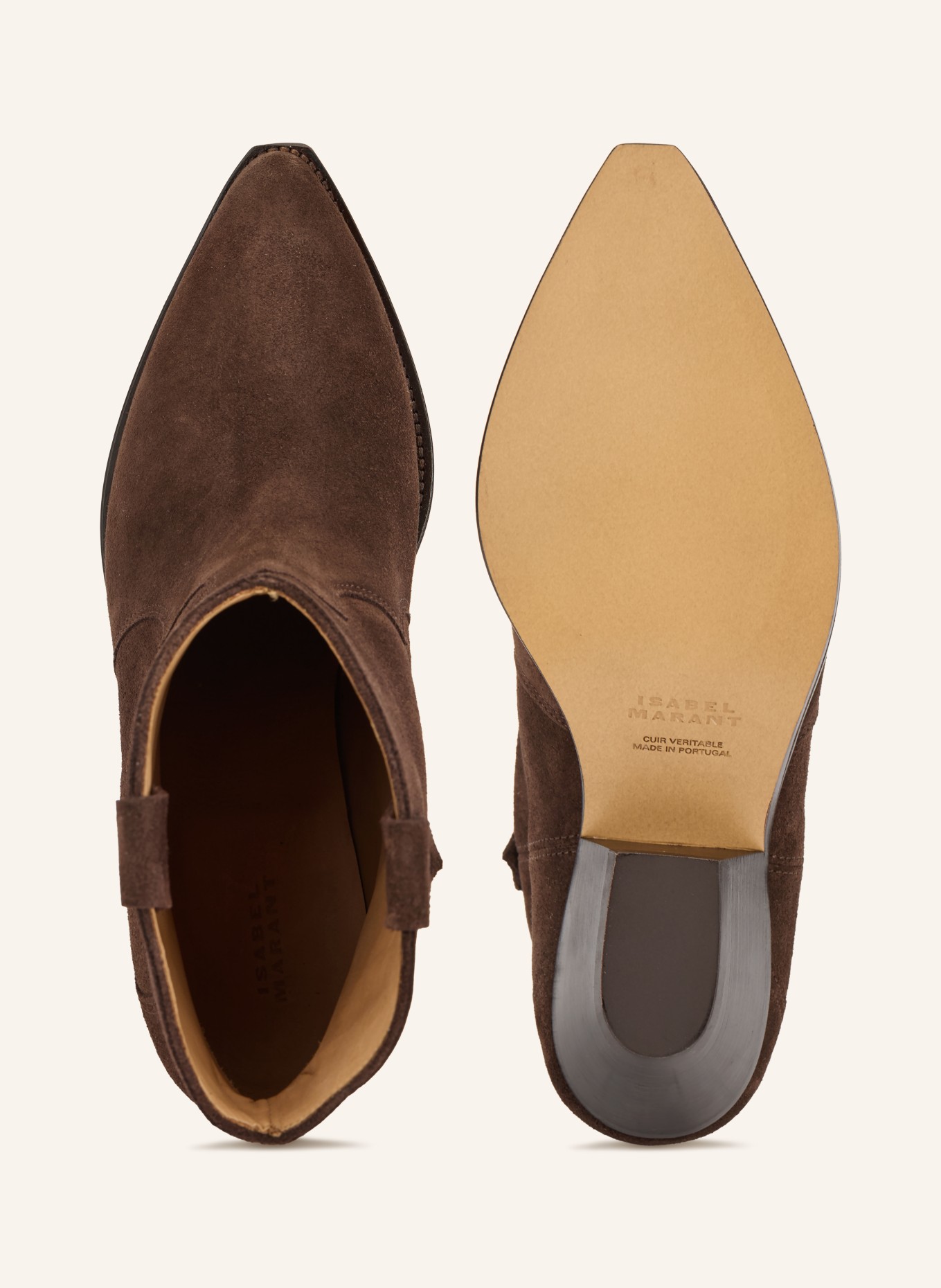 ISABEL MARANT Cowboy Boots DEWINA: TMAVĚ HNĚDÁ