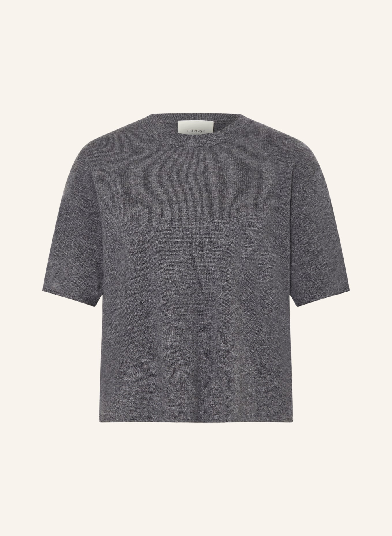 LISA YANG Knit shirt CILA in cashmere: GRAY