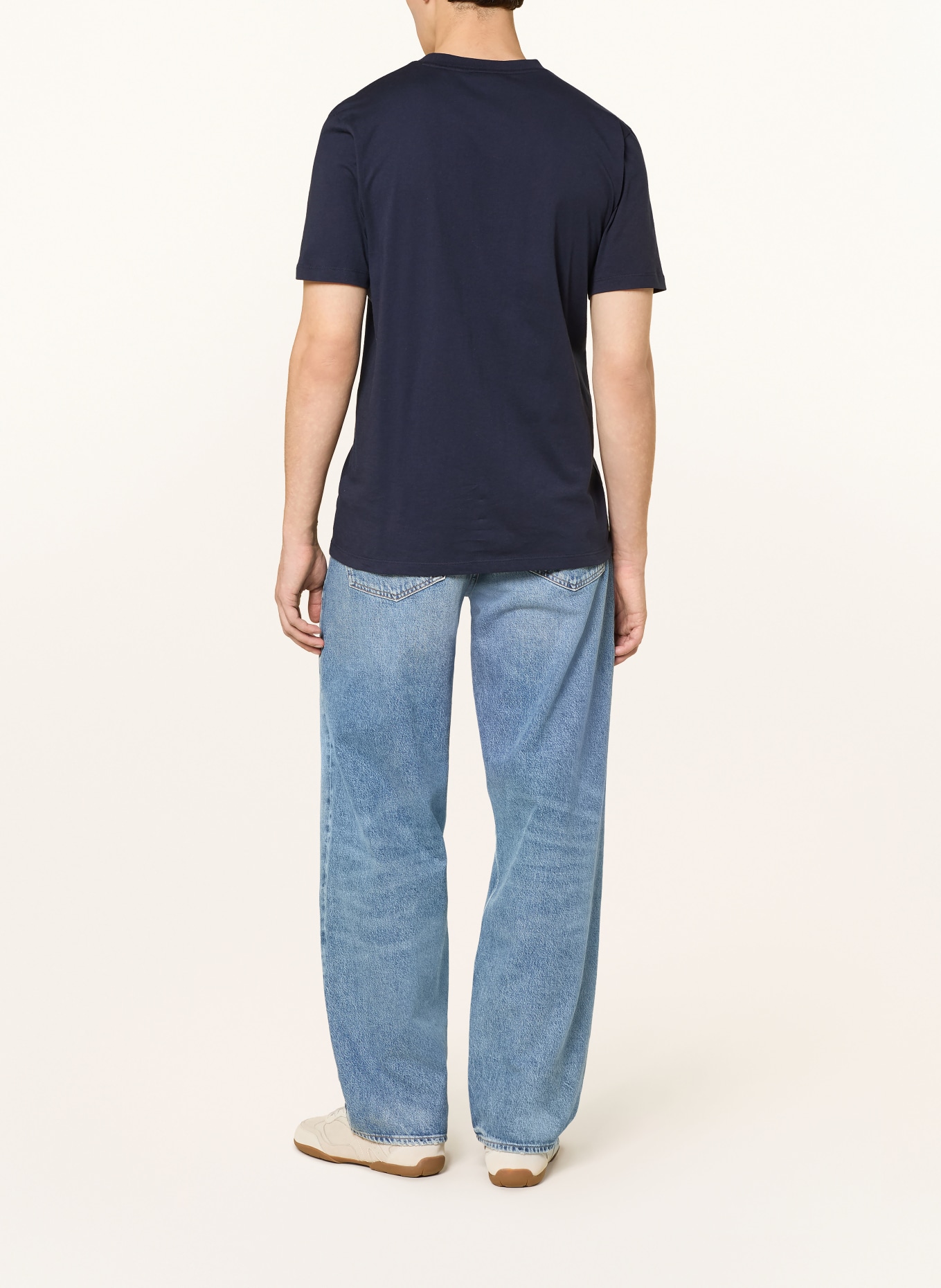 HUGO T-shirt DULIVIO: DONKERBLAUW / BLAUW
