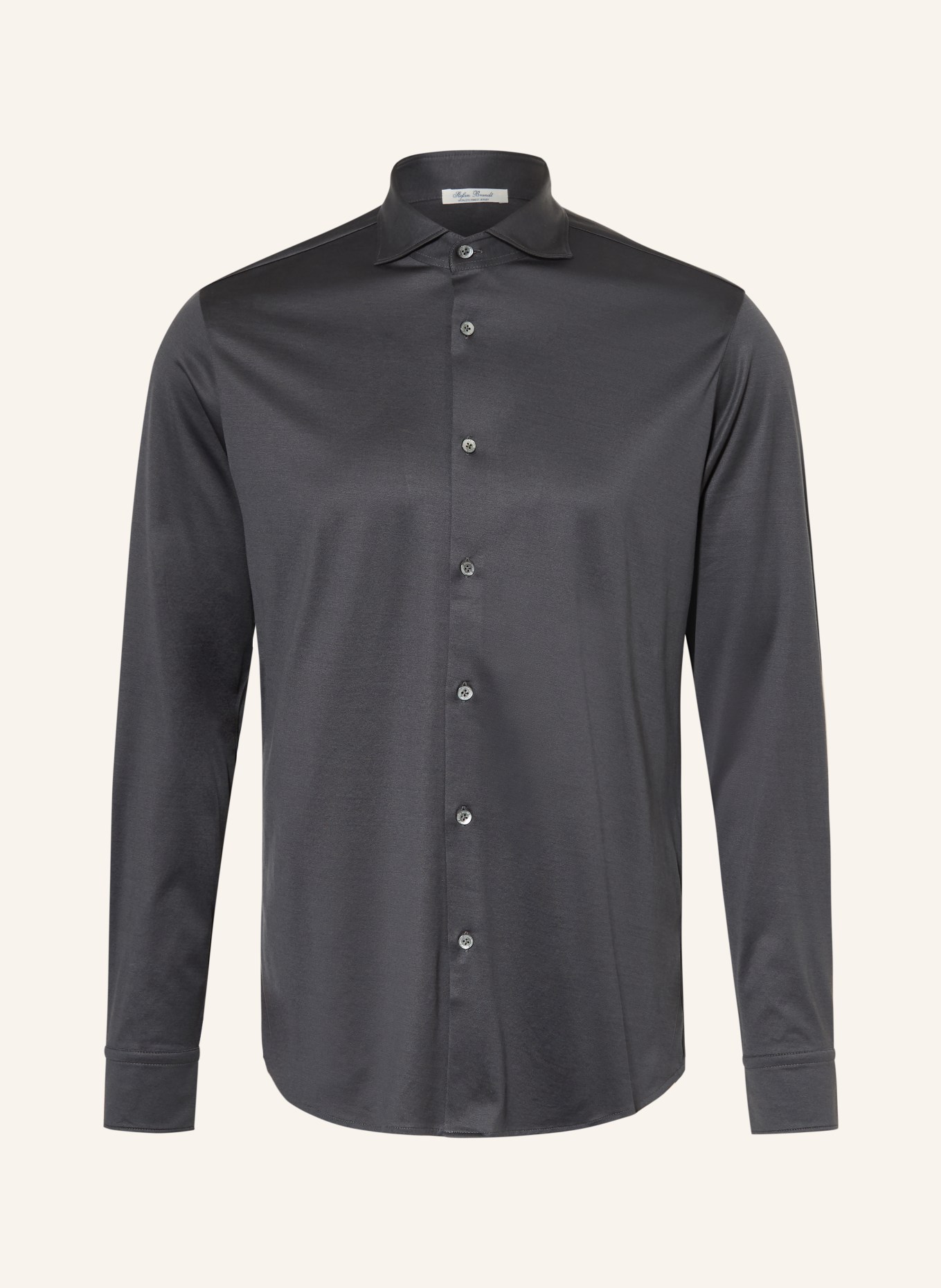 Stefan Brandt Jerseyhemd OTIS Slim Fit: DUNKELGRAU