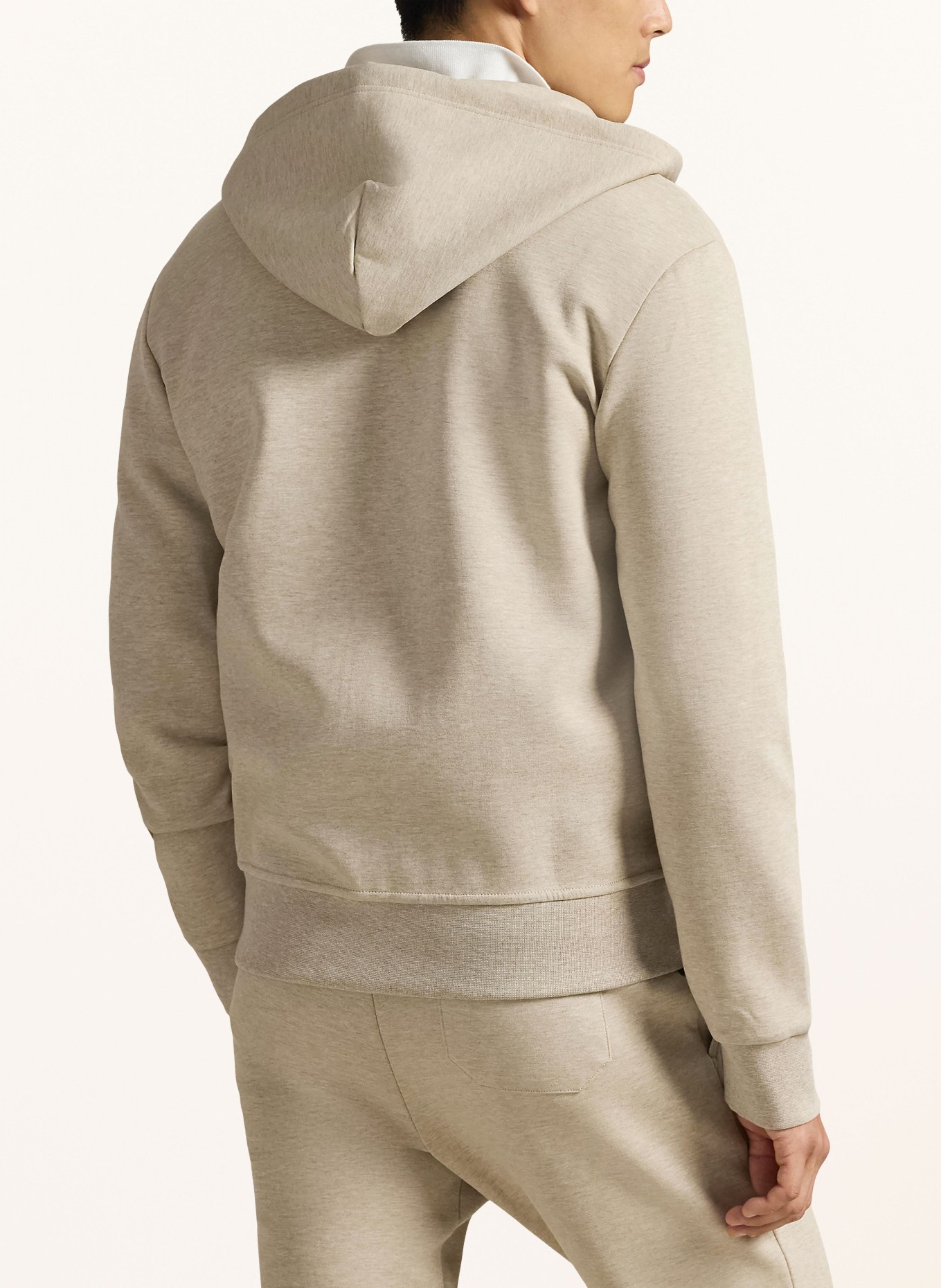 POLO RALPH LAUREN veste de survêtement: MARRON CLAIR