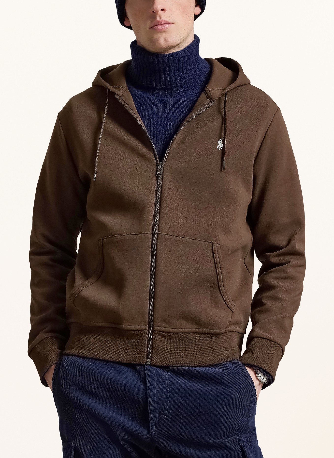 POLO RALPH LAUREN veste de survêtement: MARRON