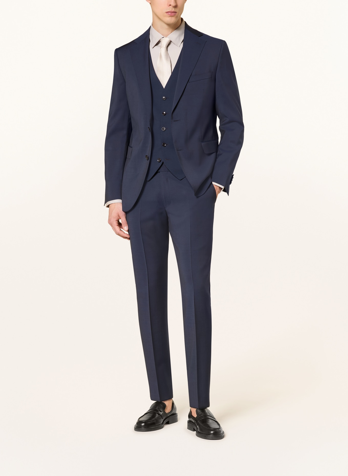 DRESSLER Suit vest slim fit: DARK BLUE