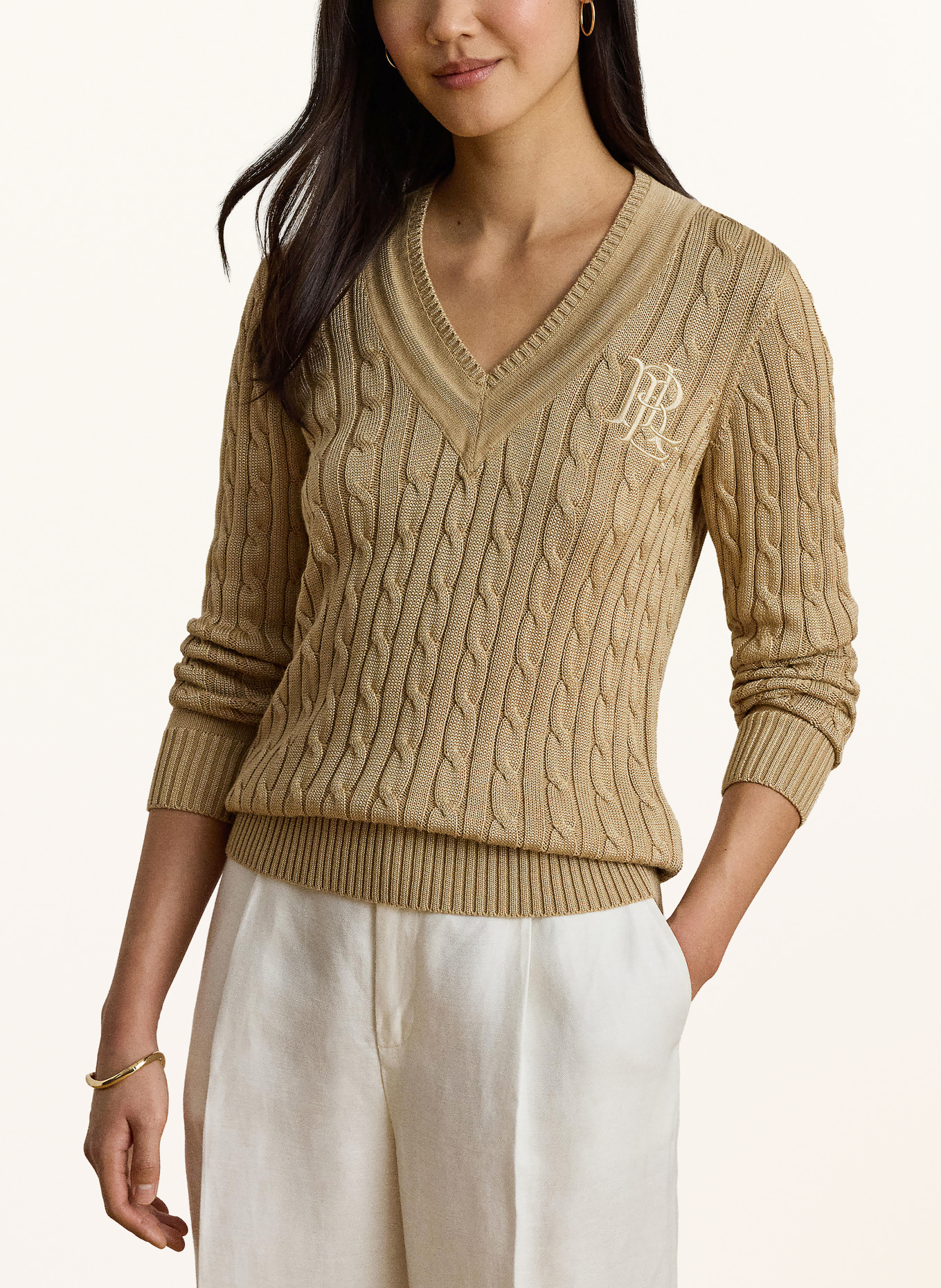 LAUREN RALPH LAUREN Pullover: BEIGE