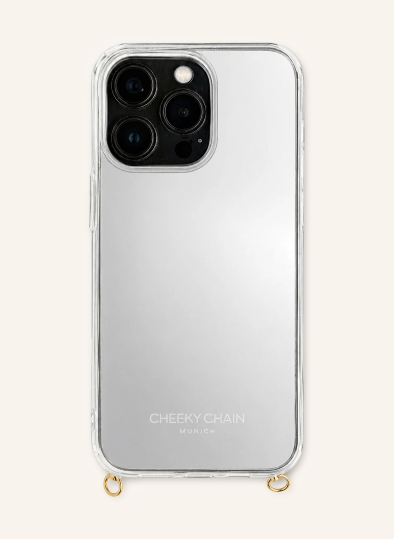 CHEEKY CHAIN MUNICH étui pour smartphone: ARGENT / OR