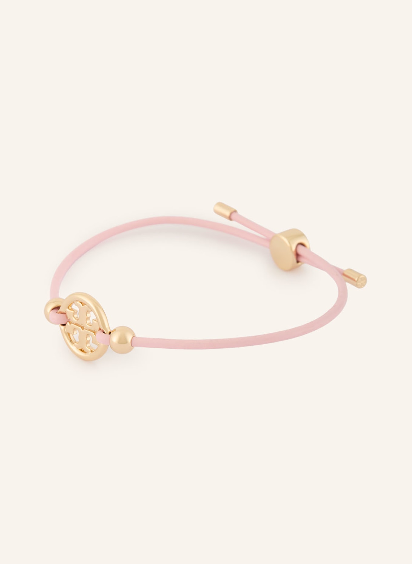 TORY BURCH Náramek MILLER: ZLATÁ / SVĚTLE RŮŽOVÁ