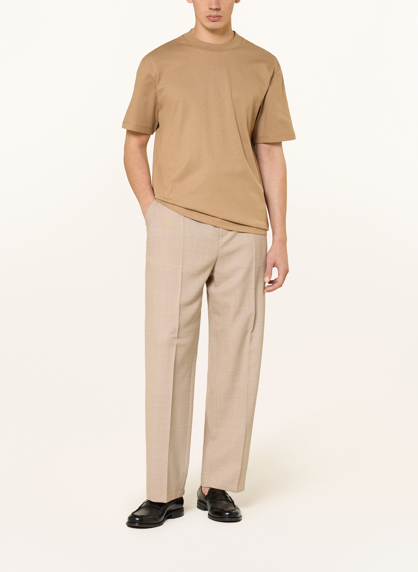 HUGO T-Shirt DAPOLINO: CAMEL