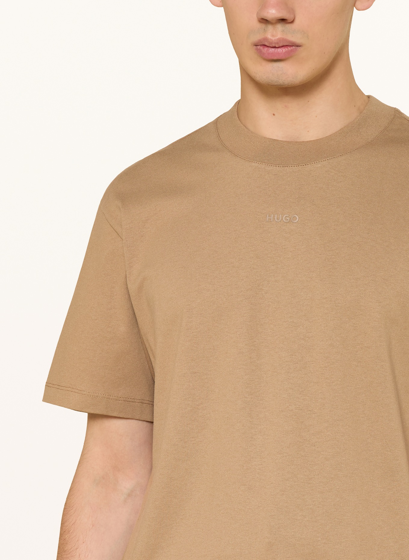 HUGO T-Shirt DAPOLINO: CAMEL
